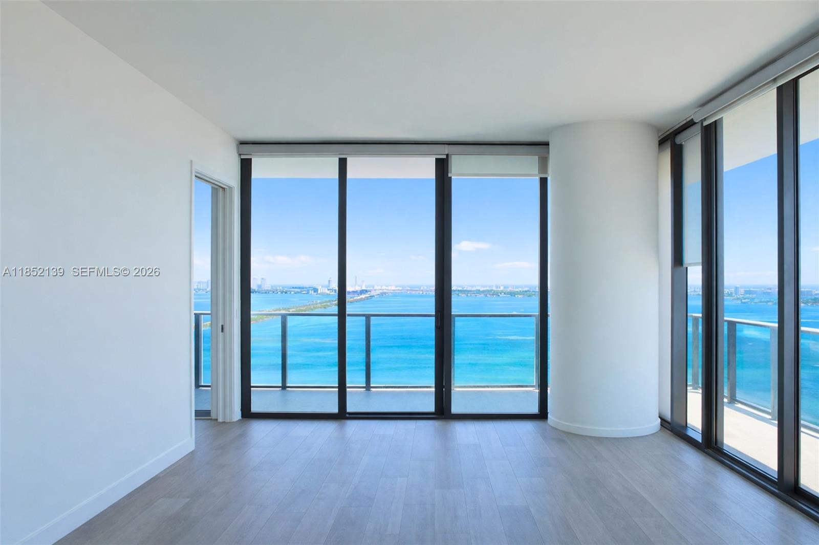 Incredible direct water view from this spectacular 4 bedroom 4.5 bathroom in Granparaiso!
Wraparound balcony, triple exposure, a lot of light coming thru, amazing daily sunrise and sunset. The apartment features wood ceramic floor, oversize terrace, SubZero/Wolf appliances, master bedroom with terrace access, master bathroom with separate shower and bathtub, other 3 bedrooms with ensuite bathroom with shower, 2 AC machines, private elevator with foyer. Gorgeous amenities shared with Paraiso Bay condo. HOA and Master Association include everything but not apartment electricity.  Sold unfurnished. Tenant occupied until 12/15/2026 paying $10500/mo. 
A lot of appreciation of Edgewater neighborhood is coming due to the development of the retail spaces thru the Paraiso community!