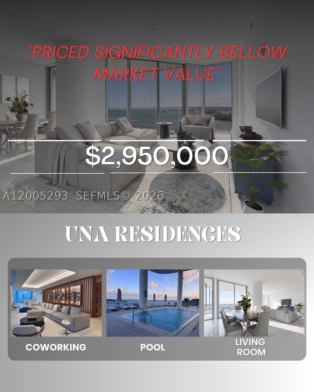 Architectural Design and Inspiration
Una Residences, developed by OKO Group and Cain International, takes inspiration from classic yacht design, featuring sweeping curves and a reflective glass façade that maximizes natural light and Biscayne Bay views. The building is instantly recognizable for its dramatic silhouette, which combines elegance with modern architectural innovation. These awesome 3-bedrooms and 3-1/2 Bathrooms. Unit has sophisticated high-end finishes, floor-to-ceiling glass windows, and expansive terraces providing unobstructed water and city skyline views. Ceiling heights up to 10'8", Private elevator entry, Chef’s kitchens equipped with Gaggenau ovens, induction cooktops, dishwashers, and full-sized refrigerators/freezers. Valet parking, full-time residence manager on-site, and staff committed to excellence.