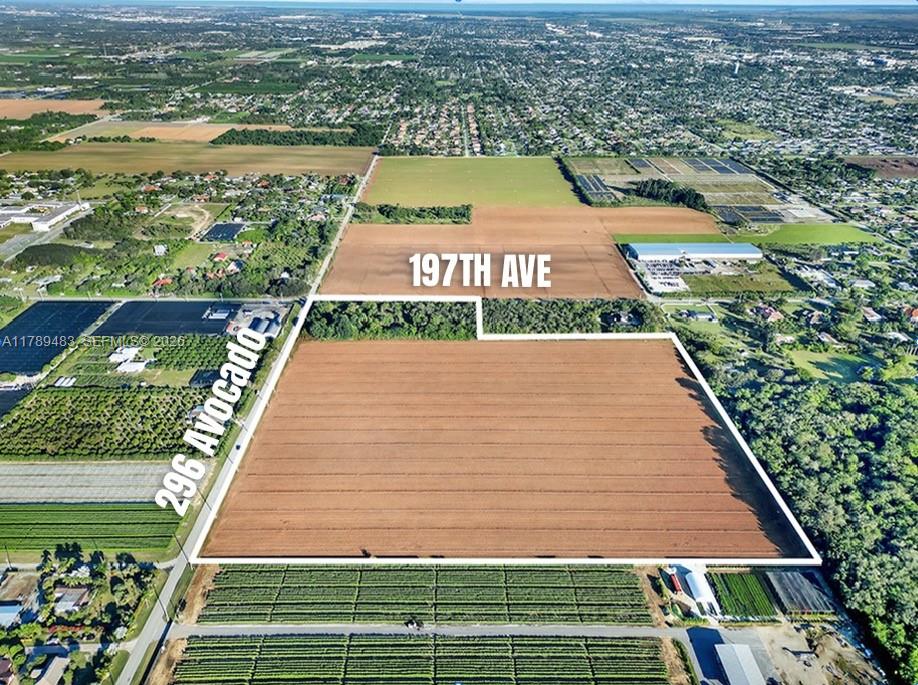 35 Acres in Prime Redlands Location with Endless Possibilities!
This property offers 35 acres of potential for development. Two folios, 30-7810-000-0010 & 30-7810-000-0020, are both included in the sale price. The property features overhead electric in place, just needing meters, surveys available, and is located in Flood Zone X.
The main road leads out to Homestead Aviation airport to the West and Krome Ave to the East. The Urban Development Boundary (UDB) is located just on the East side of 197th Ave where a residential development is now begun. 
This property presents a unique opportunity for development in a highly sought-after area. With its prime location and endless possibilities, this 35-acre parcel is a rare find in the Redlands.