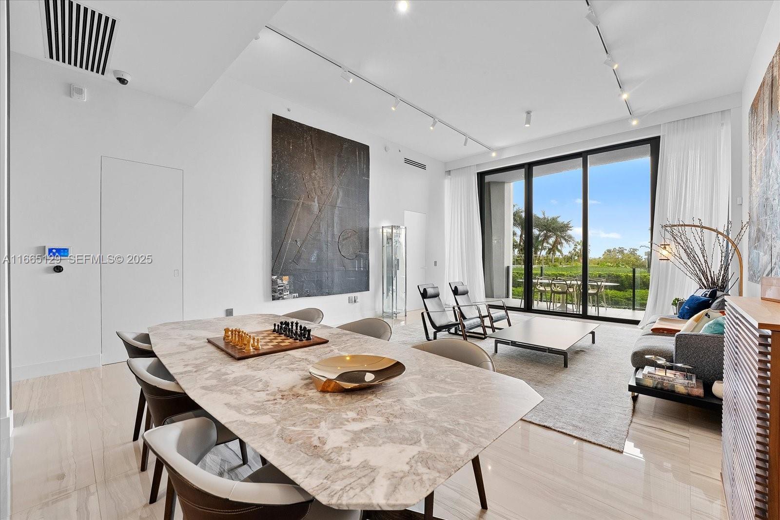 REPRICED! BEST PRICED UNIT IN ONE PARK TOWER.
"GARDEN STYLE" apartment, with the feeling of a House but being able to benefit from all amenities from a luxury condo.
A MUST SHOW unit. Luxury living in this ART LOVER paradise w 2 bed + DEN, (EASY converted to a 3rd BED), 2.5-bath situated on the 4th floor of One Park Grove. 
Spacious 2,232 sq. ft unit, beautifully designed and upgraded with a 14-foot ceilings heights. 
Other units units in the building offer lower heights.
Premium Appliances, Wolf & Sub-Zero. 
ALL WALLS HAVE BEEN REINFORCED FOR ART DISPLAY.
Generous primary suite, w/ two walk-in closets, separate soaking tub & dual rain shower. 
50k sqft of luxurious amenities, full-service spa, premier fitness, & an expansive pools.