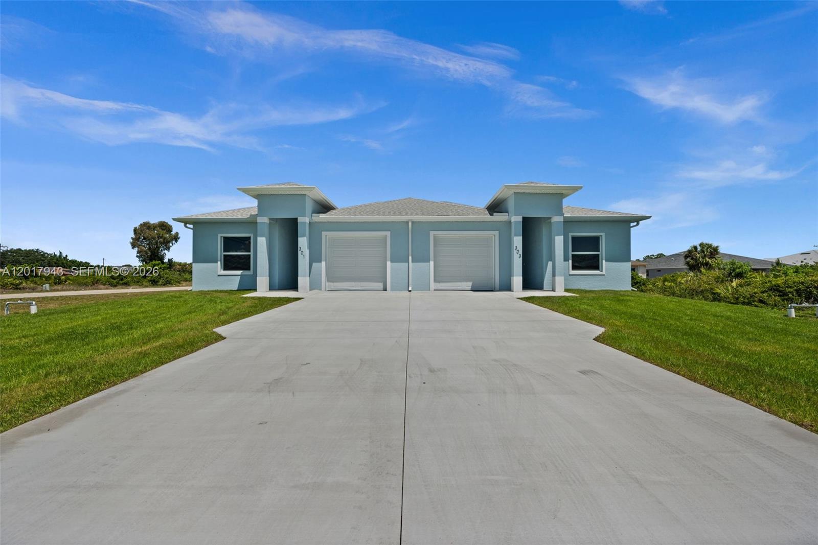 Stunning new construction duplex located in the fast-growing area of Lehigh Acres! Each beautifully designed unit offers 3 spacious bedrooms, 2 modern bathrooms, an open-concept layout, elegant finishes, stylish kitchen cabinetry, and a private 1-car garage. Designed for comfort and contemporary living, this property is perfect for homeowners or investors seeking strong rental potential. Conveniently located near schools, shopping, dining, and major roadways. A rare opportunity to own a high-income producing property in one of Southwest Florida’s most desirable growing communities. No HOA

The property is easy to show


please contact the listing agent for showings