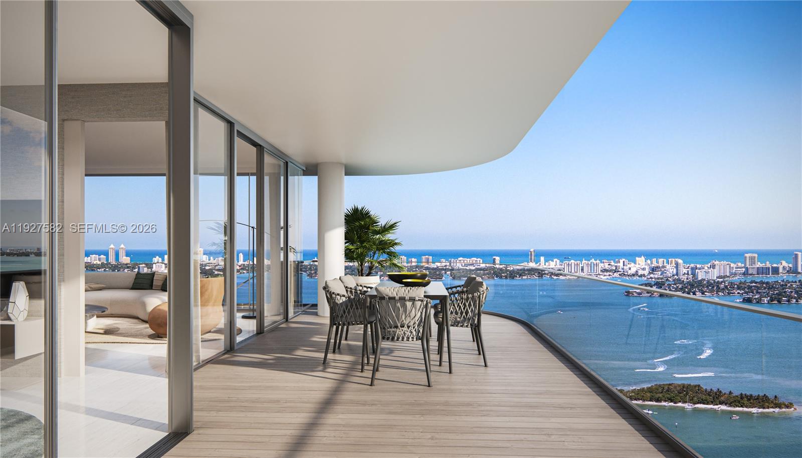 Amazing ocean and bay views from your living room and bedrooms in this brand-new residence at Aria Reserve Miami. Enjoy a cozy, elegant lifestyle with 3 bedrooms, 3.5 bathrooms, and a spacious den — perfect for relaxing or working from home. The community offers state-of-the-art amenities: two sparkling pools, modern gym, sauna, pickleball, tennis courts, and more. Located just 10 minutes from MIA Airport and Brickell, and steps from the Design District and Adrienne Arsht Center. Live the luxury lifestyle you deserve!