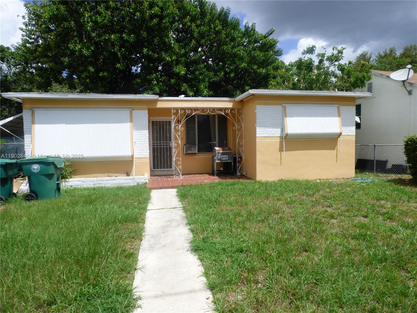 Mid Town Miami. Fantastic Location. 4 Bedroom. 1 Bath. Front Porch. Outside Storage Room. Fully Fenced. New Shingle Roof 2019. New 3 Ton Central Air 2024. New Water Heater. New kitchen Cabinets. Eligible for 3% Down Conventional No PMI Program
