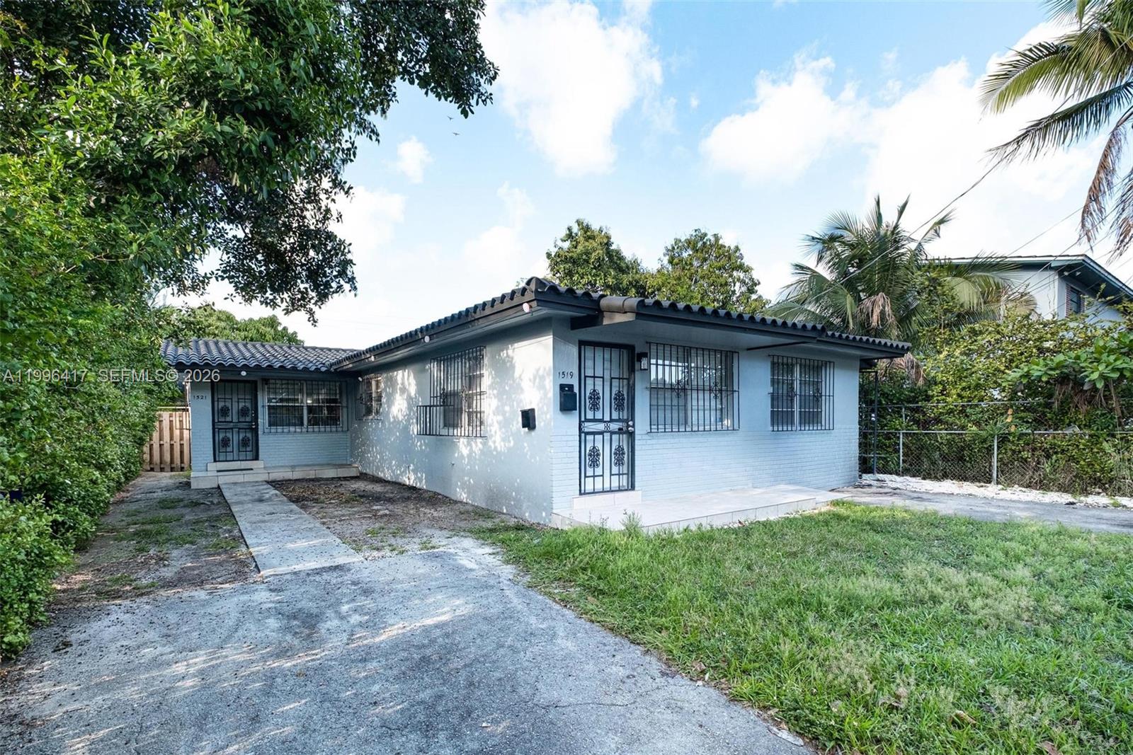 Each unit is a 2bedroom/1 bathroom. This is a great investment opportunity. Updated duplex with washer & dryer for each unit, new floors, new central AC in both units. Front unit currently rented for $1,985/mo. month-to-month. Rear unit is leased for T$2030 per month. Rear unit is rented for $2030.  Close to Jackson Memorial Hospital, Miami International Airport, Midtown.