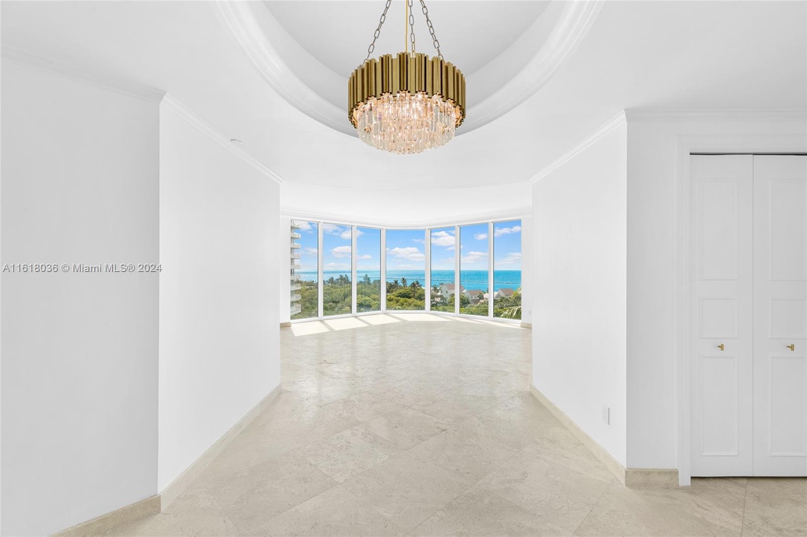 Luxury awaits at Portofino Tower in South Beach's coveted South of Fifth neighborhood. This stunning 3-bed, 2.5-bath residence spans 2,340 SF and boasts marble floors, a gourmet kitchen with new appliances, and a separate laundry room. The spacious master bedroom features a large bathroom with a separate shower, dual sinks, and two walk-in closets. Enjoy expansive views of the Atlantic Ocean, Fisher Island, Miami Beach, Biscayne Bay, and the Miami skyline from two private balconies.

Portofino Tower offers an unparalleled lifestyle with full-service amenities including a gym/spa, 24-hour valet and security, concierge services, two pools, a dog park, and a tennis court.

Available now for a 1-year lease, unfurnished. Contact for more information or to schedule a viewing.