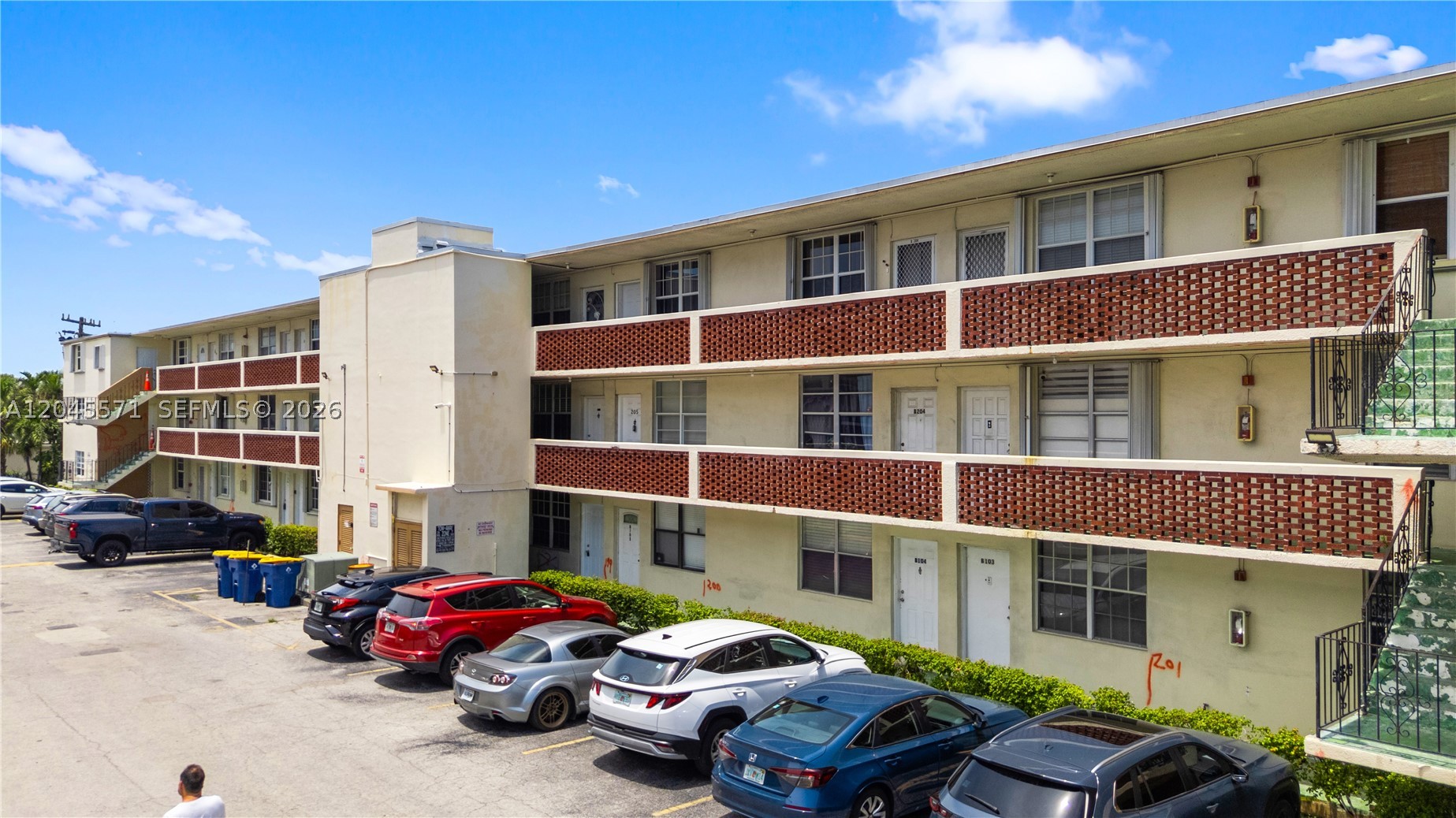 Top-floor 1BR/1BA condo with a low HOA of just $314/month! Features hurricane shutters and incredible potential to make it your own. Perfect for investors or owner-occupants looking for a great value and the opportunity to renovate over time. Ideally located just minutes from the beach, shopping, dining, and major highways.