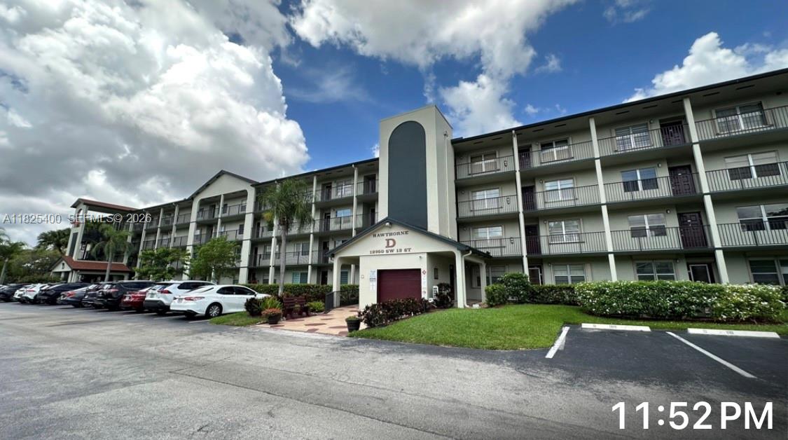 A NICELY maintained 2 bed/2 bath WATER FRONT HOME, Featuring tile and carpet in the bedrooms. This vibrant residence boasts a modern kitchen with granite countertops, stainless steel appliances, and in-unit washer and dryer.  Unit had impact windows and sliding doors going out to breathtaking lake view.  Ideally located near major highways, malls, restaurants, & entertainment. Nestled in the highly sought-after Century Village of Pembroke Pines, a vibrant 55+ community packed with resort-style amenities, like pools, tennis, pickleball, golf, billiards, gyms, clubhouse, a shuttle bus, and 24/7 security — all designed for your enjoyment & peace of mind. Water, cable, internet, and Wi-Fi are included in the monthly association fees