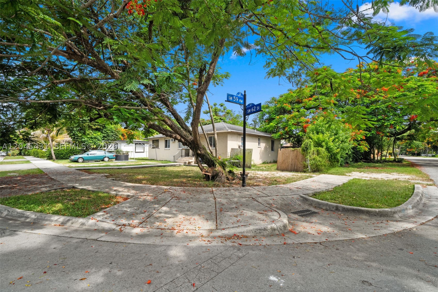 UNMATCHED OPPORTUNITY IN A PRIME LOCATION. Location, location, location!!! Situated on a magnificent, oversized 9,035 sq. ft corner lot within a pristine, tree-lined neighborhood of stunning Million dollar estates, this property presents the ultimate canvas for your dream home vision. The structure currently features 4 bedrooms, 1 bath, and a separate, incomplete efficiency apartment in the backyard. The interior is ready to be completely re-done and awaits a full, top to bottom renovation. Whether you choose a custom redevelopment project from the ground up or a complete reimagining of the existing structure, this property is perfectly suited for your luxurious custom dream home. The greatest amenity here is the world class lifestyle. You are minutes away from everything needed socially and professionally. Enjoy rapid access to the University of Miami, Coral Gables, Coconut Grove, top-tier dining, elite shopping, and Major corporate hubs. Properties on corner lots of this size in such a highly coveted neighborhood rarely hit the market. Bring your architect, your designer, and your imagination-this property is ready for your vision to come to life!