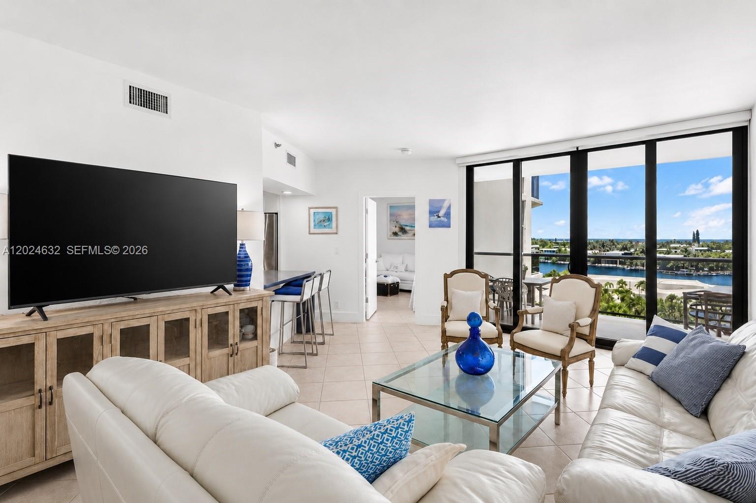 Beautifully renovated 2-bedroom residence in the coveted 10 line at Hamptons West. Bright and spacious, this unit features a modern open kitchen, hurricane impact windows throughout, abundant closet space, and stunning Intracoastal and ocean views from the living room and primary suite. Enjoy spectacular sunrises from the large waterfront balcony. Includes one assigned parking space and a storage unit, with additional valet parking available.
Hamptons West offers exceptional resort-style amenities including multiple pools, BBQ areas, waterfront clubhouse, restaurant, café, state-of-the-art fitness center, spa, sauna, tennis and racquetball courts, movie theater, kids’ room, library, and more. Prime location minutes from Aventura Mall, Brightline station, restaurants, casinos, and the beach, with easy access to two international airports. 
All special assessments have been paid in full, offering comfort and peace of mind in one of Aventura’s premier communities.