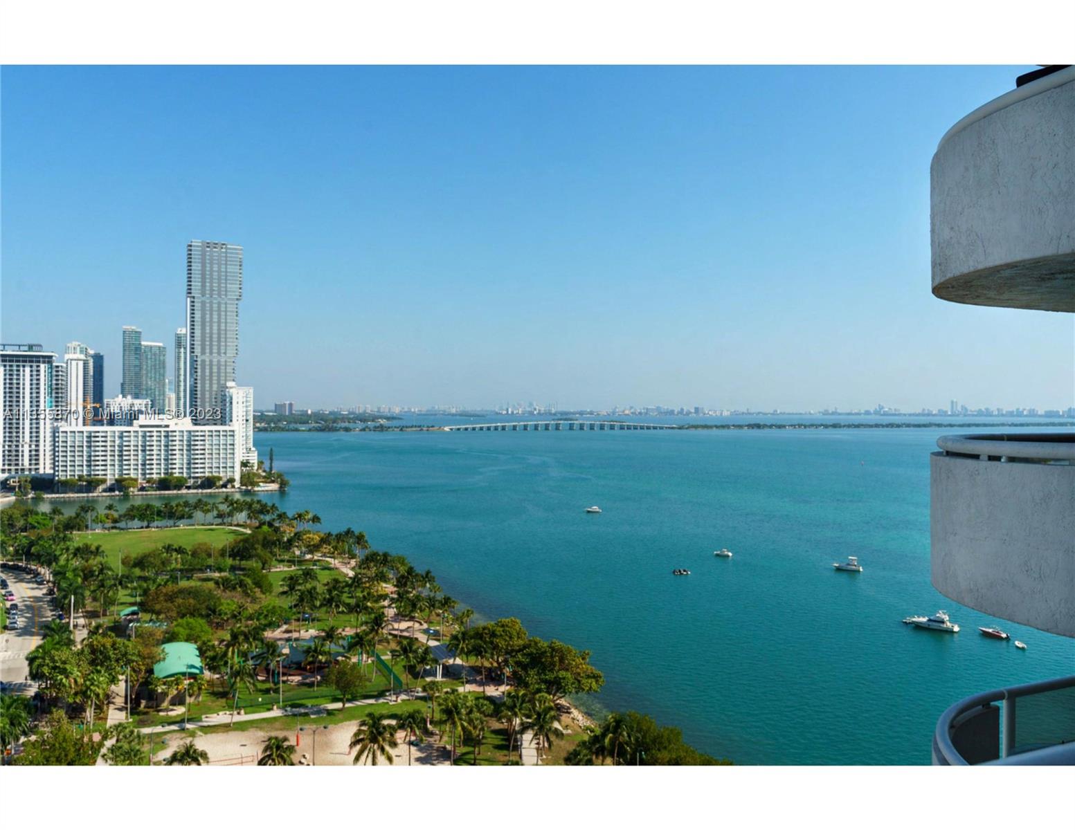 Huge 1/1.5 unit w/1066 sqft in AC space + 112 sqft in Terrace w/spectacular views of the bay & park from the 23 floor in Edgewater. Resort style amenities including 5 Restaurants, bars, groceries, liquor store, pharmacy, beauty salon, dry cleaners, marina, gym, 2 pools and so much more. Five minutes to the Beach, Brickell, Downtown, Wynwood, the Design District & Midtown. Easy access to all major highways. Can be rented for no less then 30 days 12 times a year or on a daily bases via the hotel program.
