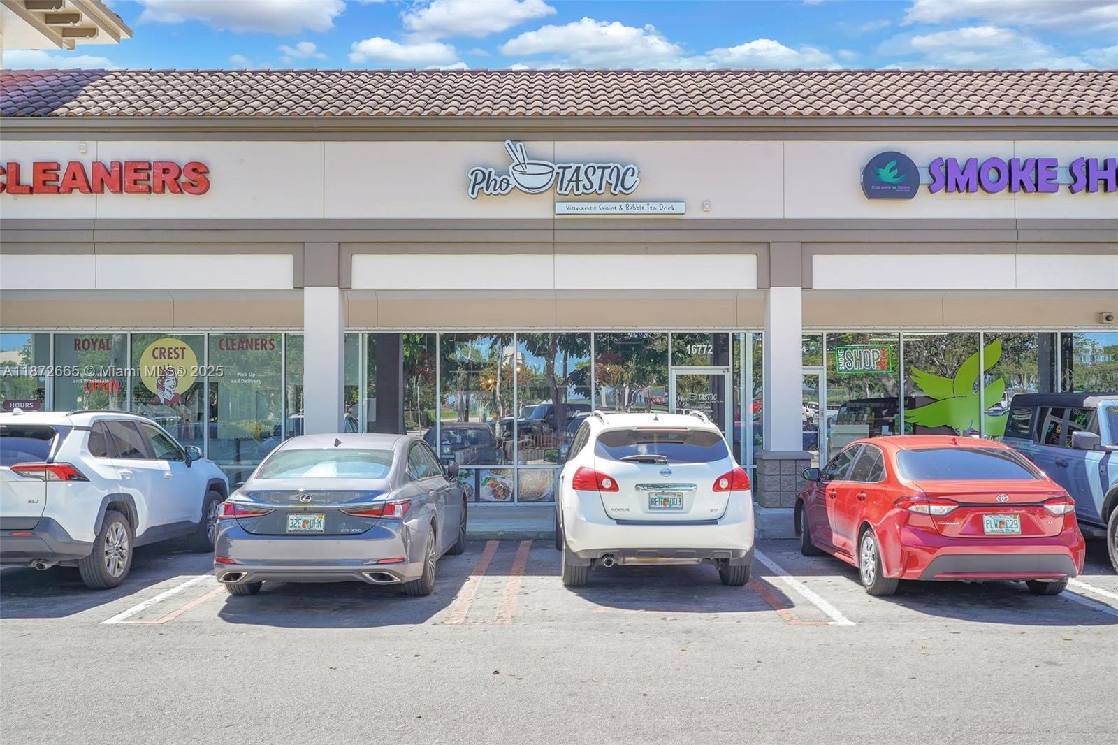 TURNKEY Restaurant in West Kendall – prime location. Sale includes Complete commercial kitchen with grease trap, Strong annual revenue, Recipes, and a loyal customer base. Take out & Delivery currently offered. Shopping center with plenty of parking. Can be kept as Vietnamese cuisine or changed concept. All permits and licenses current. Seller is willing to train for smooth transition.