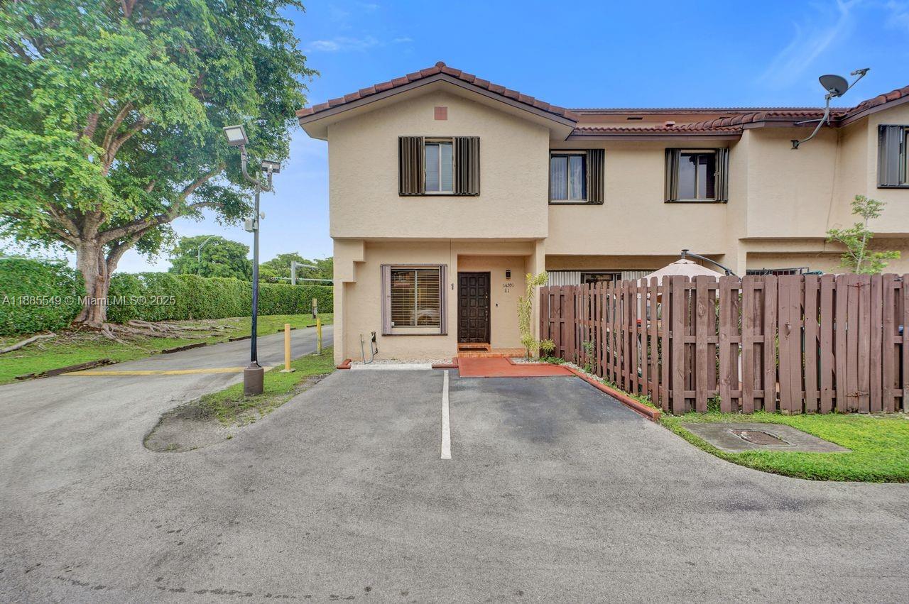 Discover this beautifully maintained corner two-story townhome featuring 2 large bedrooms, 2.5 baths (easily reconvertible to 3 bedrooms). Enjoy spacious living and dining areas, perfect for entertaining, with new appliances and tile flooring throughout. All bedrooms are upstairs for added privacy. Relax or entertain in the fenced-in patio. Located in a quiet, well-kept community near top-rated schools, shopping, banks and dining. 2 parking spaces directly in front of the unit and extra guest parking. Don’t miss this amazing opportunity—schedule your tour today!