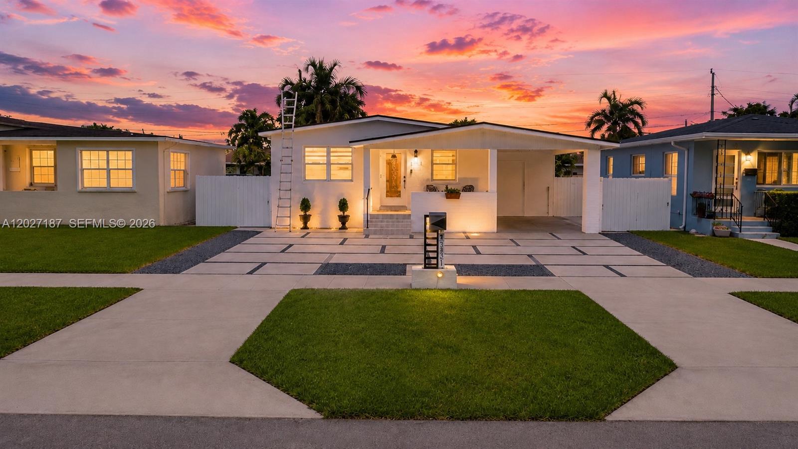 Fully renovated 3/2 in the heart of Coral Terrace! NEW ROOF, NEW paver driveway and NEW vinyl fence. Bright open-concept layout with a modern white kitchen — quartz counters, stainless steel appliances and center island. Spa-style baths with marble-look tile and LED mirrors. Wood-look flooring, fresh paint and zebra blinds throughout, plus an interior laundry room. Large fully fenced backyard with new sod — room for a pool — covered patio and carport. Minutes from Coral Gables, the Palmetto, MIA and top-rated schools. Turnkey and move-in ready — schedule your showing today!
