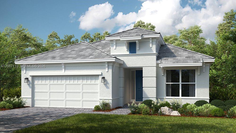 What's Special: Water View | Close to Amenity. New Construction - July Completion! Built by America's Most Trusted Home Builder. Welcome to the Lazio at 13461 SW Alejandro Court in Esplanade at Tradition! Just off the foyer, you will find a secondary bedroom, full bathroom, and dedicated study, while another secondary bedroom with a private bath, laundry room, and two-car tandem garage entry sit opposite for added privacy and flexibility. The dining area flows seamlessly into the great room, gourmet kitchen, and casual dining nook, all accented by white cabinets and quartz countertops that keep the space light and welcoming. Sliding glass doors open to the covered lanai, where you can relax and take in peaceful water views from the backyard. Tucked at the back of the home, the primary suite offers a lovely bay window, a spa-inspired en-suite bath, and a spacious walk-in closet designed with you in mind. Additional Highlights Include: gourmet kitchen, casual dining extension, study with pocket doors in place of a flex room, bay window in the primary bedroom, extended lanai, tandem garage, tray ceiling package, 10' ceilings, 8' interior doors, and pre-plumb for future sink at laundry. Photos are for representative purposes only. MLS#A12007115 - Discover Esplanade at Tradition, a vibrant 55+ community with resort-style amenities, pool, tropical beach, and cabanas. Play pickleball, stroll the lakefront, enjoy café treats, and visit the bark park. Live every day like​​‌​​​​‌​‌​​​‌‌​​​‌‌‌​​‌​​‌‌​​​​ vacation!