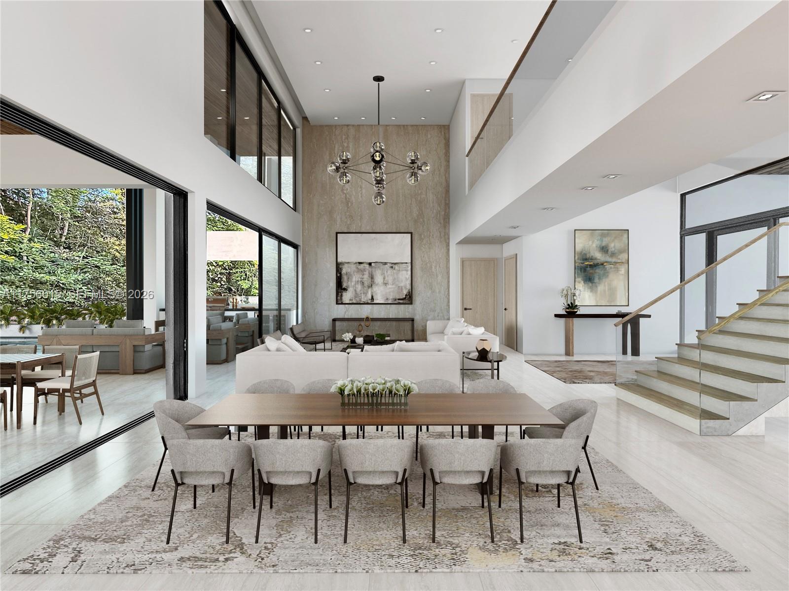 UNDER CONSTRUCTION - Completion in June 2026. Modern luxury in prestigious Ponce Davis. This stunning estate offers 7,339 sq. ft. of living space on a 14,800 sq. ft. lot, plus 4,625 sq. ft. lot frontage. Ideally located in luxurious Ponce-Davis, between Coral Gables and South Miami, minutes from Miami’s financial hub, acclaimed private schools, fine dining, high-end shops, top cultural & entertainment venues and easy access to MIA. This architectural gem features designer finishes, floor-to-ceiling windows throughout, seamlessly integrating grand indoor & outdoor entertaining areas, 7 bed, 8.5 bath, gym, heated pool/spa, 2-car garage and carport. Luxurious designer finishes include: italian kitchen and vanities, Wolf-Sub Zero appliances, Taj Mahal quartz kitchen tops and island, European white oak floors, italian porcelain floors, European plumbing fixtures, Control 4 automation system and more. A rare new construction home in one of Miami’s most desirable neighborhoods!
