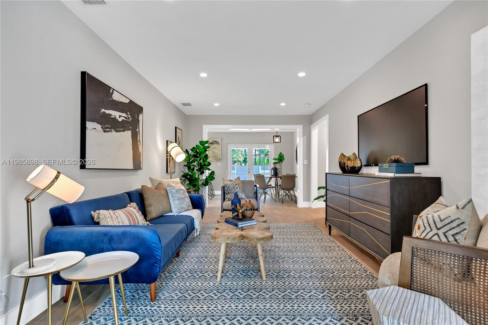 Beautifully remodeled 3BD/2BA located in a quiet and residential neighborhood near the Village of Miami Shores. Filled with natural light, this home features warm wood-style floors, a bright living area, and a modern open-concept kitchen with a breakfast bar and dining overlooking a generous and serene backyard. Covered porch ideal for outdoor living.
The primary bedroom offers an ensuite bath and a walk-in closet. The second bedroom also features a walk-in closet plus a separate full bath. Third bedroom (converted garage) with private entrance, ideal for flexible use (guest room, office, or private space). Dedicated laundry/utility room.
Centrally located in the heart of Miami’s bay area, with easy access to the beach, Design District, airport, and a variety of shops and dining options.
Offered unfurnished. Minimum 1-year, renewable. Pets allowed (restrictions may apply). 
TENANT OCCUPIED - AVAILABLE AUGUST 1st, 2026.