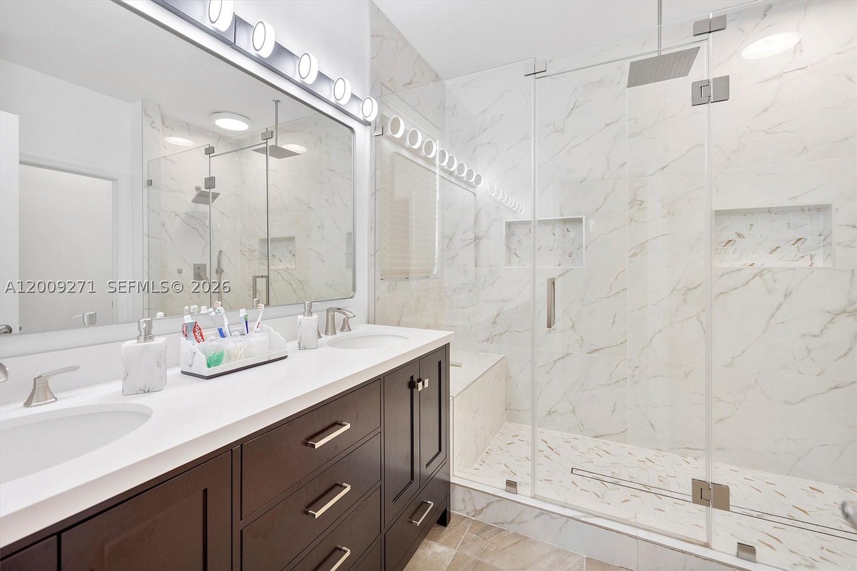 MOTIVATED SELLER Move in ready with exceptional upgrades & low HOA! Welcome to this beautifully upgraded 4bedrooms 2bathroom, 2-car garage featuring AC & insulation in the highly sought-after community of Hemingway Point. This elegant Beacon model single-family home offers modern finishes, designer chef-inspired kitchen with stainless steel appliances, marble granite countertop, stone wrapped island with Led lighting. Porcelain tile floors throughout, custom stone accent walls in the living and dining areas, and included washer and dryer. The spacious primary suite offers a tray ceiling, renovated spa-style bathroom with built in bench, double shower head,  dual-sink vanity and two closet including walk-in. Additional features accordion shutters, covered patio with modern fans & lighting, fenced backyard, and shed for extra storage space. Enjoy the Resort-style pool, clubhouse, playground, sidewalks, and green spaces. This upgraded home also includes Smart home and security Ring doorbell, ADT alarm system, solar panel lights in the backyard! Ideally located near turnpike, US1, dinning, shopping, Homestead Bayfront Park Marina and more.Seller is willing to include selected furniture, Italian leather sofa, king size bedroom set with adjusted bed frame providing a convenient move-in experience and more. Don't miss the opportunity to own a beautifully upgraded home!