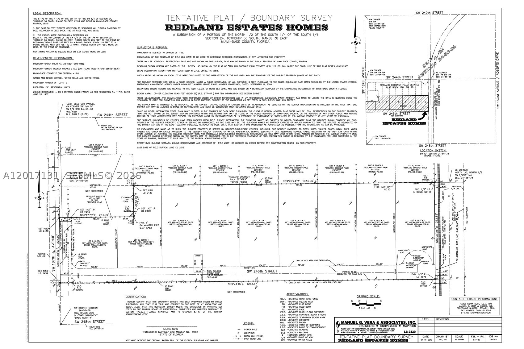 An exceptional development opportunity awaits in the heart of the Redlands: a prime 9-acre property fully planned for 9 expansive custom estate homes, each situated on its own acre lot and designed to include luxury features such as private pools and jacuzzis. This shovel-ready project comes with the final plat approved, complete plans included, and everything in place to begin development immediately. With projected home values starting at $1.6 million and up, this is a rare chance for builders, developers, or investors to capitalize on the growing demand for luxury living in one of South Florida’s most desirable rural-residential communities.