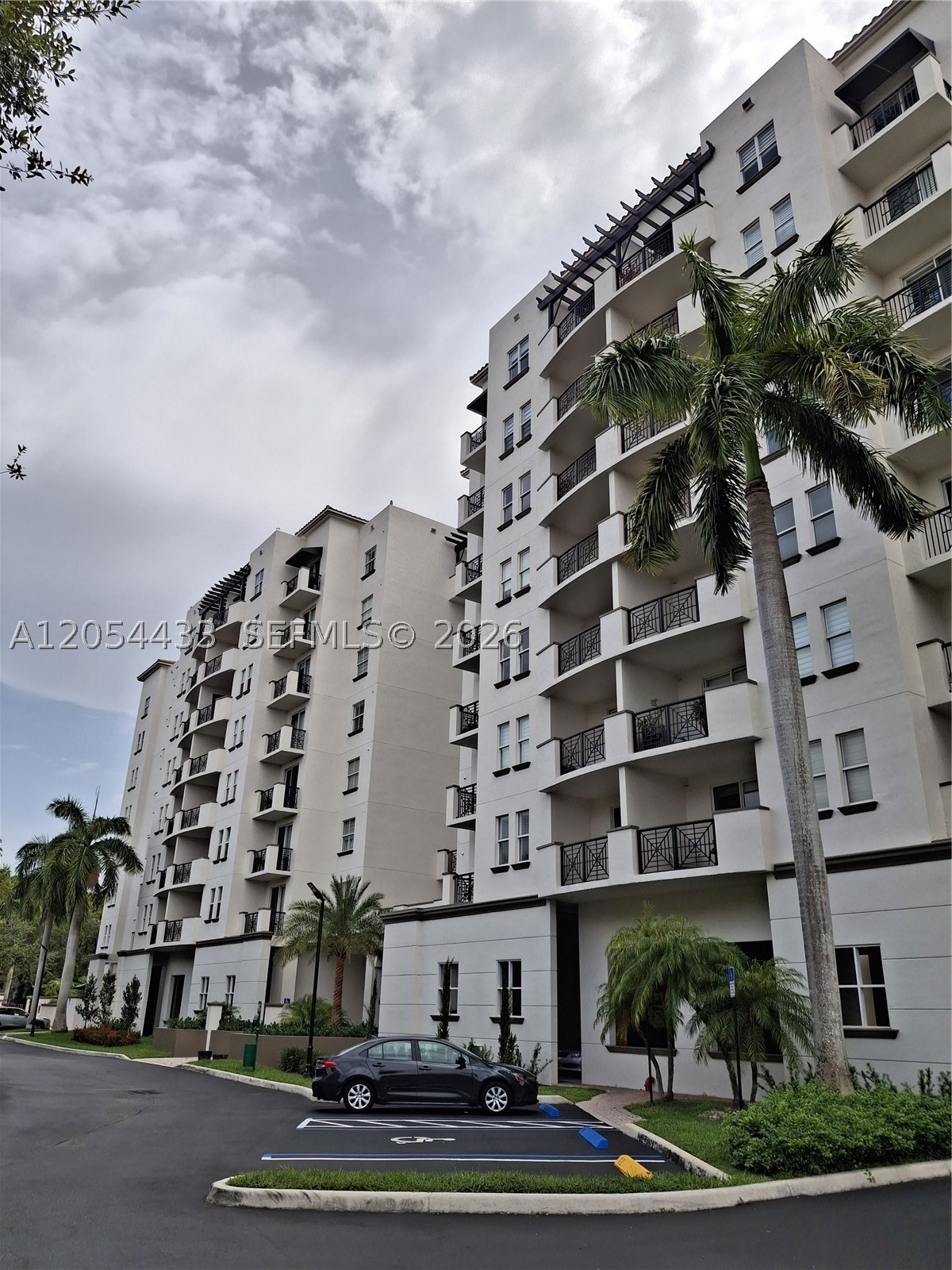 Enjoy spacious East Kendall living at The Grande Condo, a gated boutique community ideally located just steps from Baptist Hospital and minutes from Dadeland Mall, US-1, the Palmetto Expressway, shopping, dining, and everyday conveniences. This beautifully maintained penthouse-level residence offers 2 bedrooms, 2 full bathrooms, a desirable split-bedroom floor plan, laminate flooring, impact windows, and a new A/C installed in 2025.

The spacious primary suite features a walk-in closet with closet organizers, direct access to a private balcony, a Roman soaking tub, a separate glass-barn door shower, and a double-sink vanity. A second private balcony is located off the living room, providing additional outdoor space to relax and unwind. The kitchen includes granite countertops, stainless-steel appliances, a disposal, and a convenient stackable washer and dryer. Self-cleaning oven/range.

Residents enjoy secured lobby and gated entry, a fitness center, pool amenities, guest parking, and two assigned parking spaces. Cable, internet, and water are included. Vacant and available for immediate occupancy. One-year lease required. First month, last month, and one month security deposit due prior to occupancy. No pets permitted. Association approval and application required.
