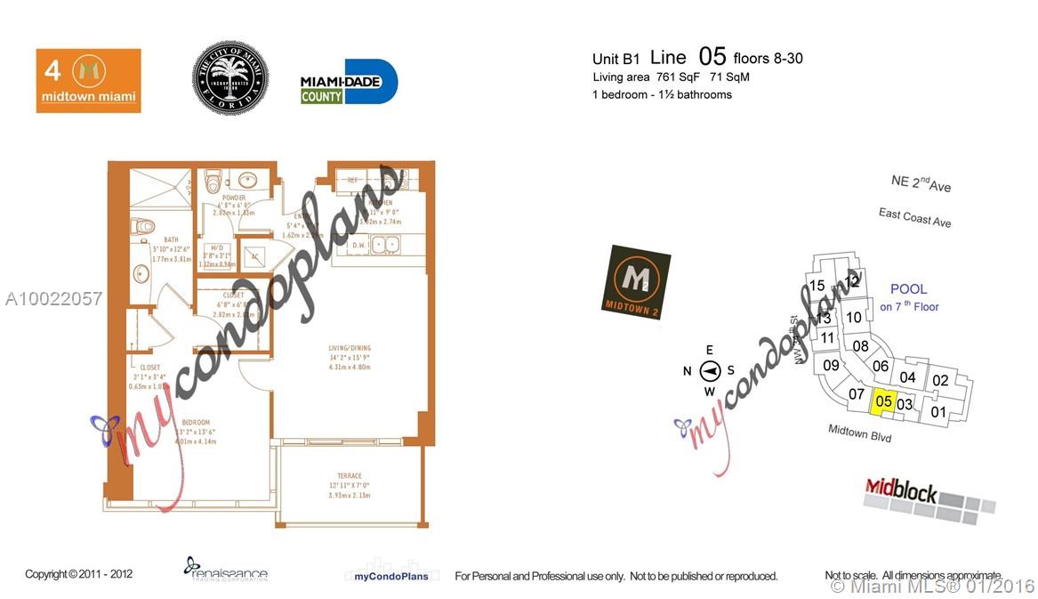 Four Midtown Miami Condo - Residential Lease