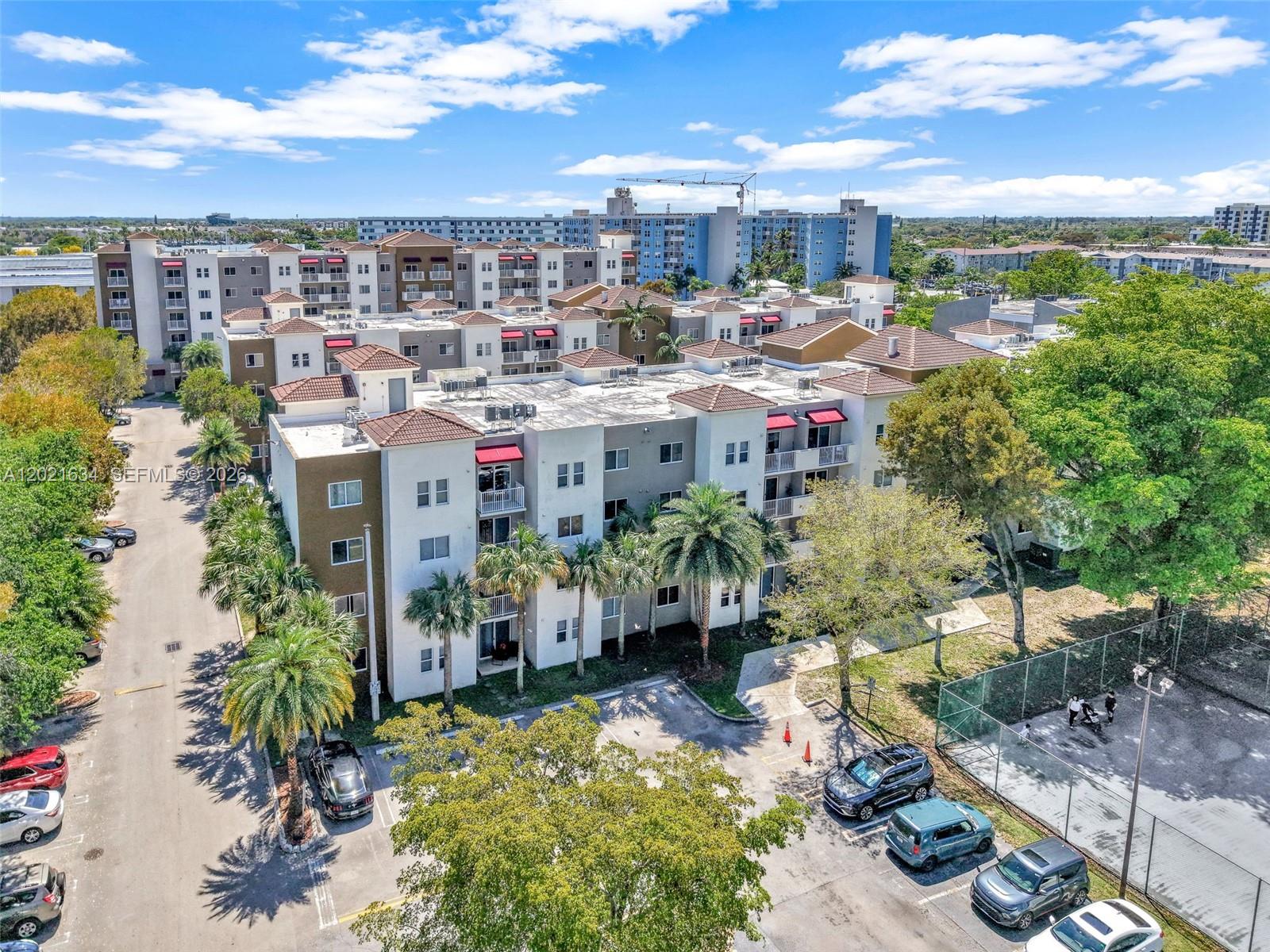 Spacious 1-bedroom, 1-bathroom apartment featuring an extended private balcony overlooking the community, perfect for relaxing mornings or evening sunsets. The unit includes a brand-new in-unit washer and dryer with warranty coverage through 2027, adding convenience and peace of mind. Excellent investment opportunity — the property is currently leased at $1,600/month through March 31, 2027, providing immediate and stable rental income. Located in a community offering excellent amenities, including multiple pools, a children’s playground, basketball court, and an on-site mini market/store for quick grocery runs without leaving the complex. Conveniently situated just minutes from US-1 and the Florida Turnpike, providing easy access to shopping, dining, and commuting routes throughout Miami-Dade.
