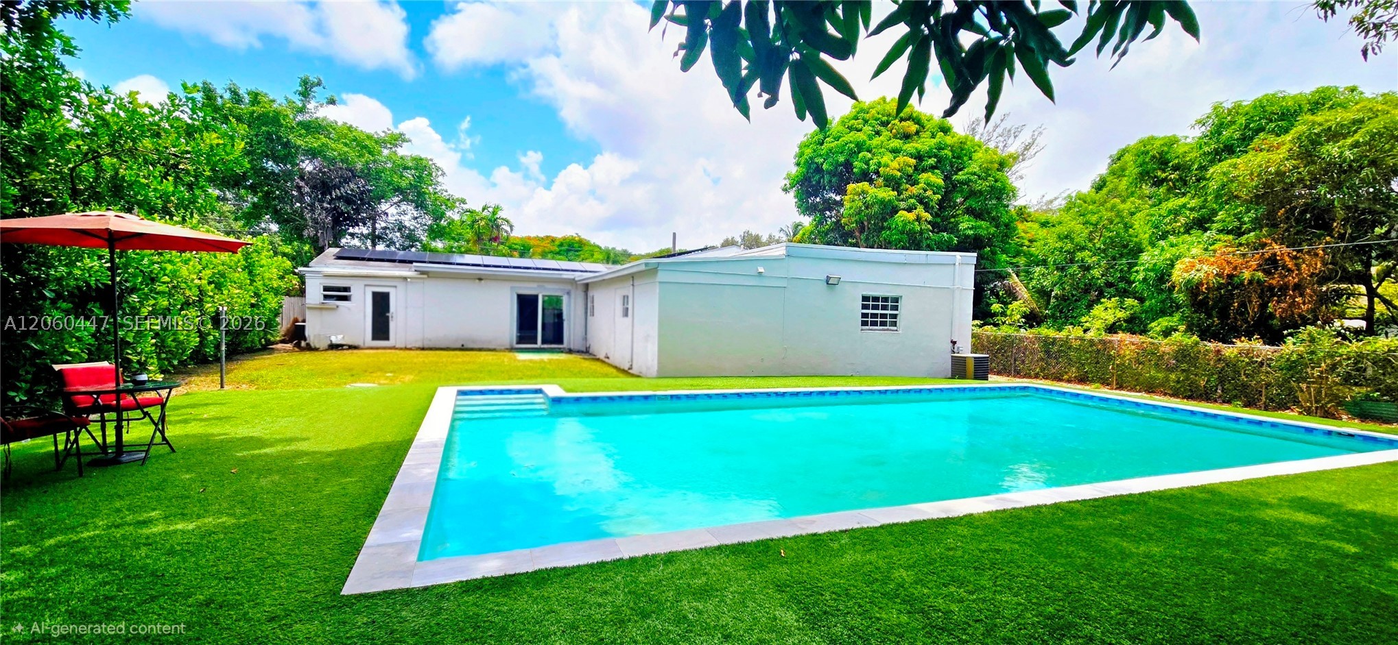 A must-see North Miami gem! Beautiful 5-beds, 4 baths home on an oversized 12,675 Sq.Ft. lot in the heart of North Miami! This spacious residence features a desirable split floor plan with 3 bedrooms in one wing and 2 bedrooms in the other, ideal for multigenerational living, guests, or home offices. The open-concept layout offers porcelain tile floors, expansive living and dining areas, and a large kitchen with stainless steel appliances and abundant cabinetry. Step outside to your private tropical oasis featuring a stunning 3'–8' deep pool completed in 2023, gazebo, lush landscaping, and two mature mango trees—perfect for entertaining or relaxing. Conveniently located near beaches, shopping, dining, and major highways. Short-term rental friendly, making this an exceptional opportunity for both homeowners and investors. Call/txt listing agent for showings in 24-48hrs notice.