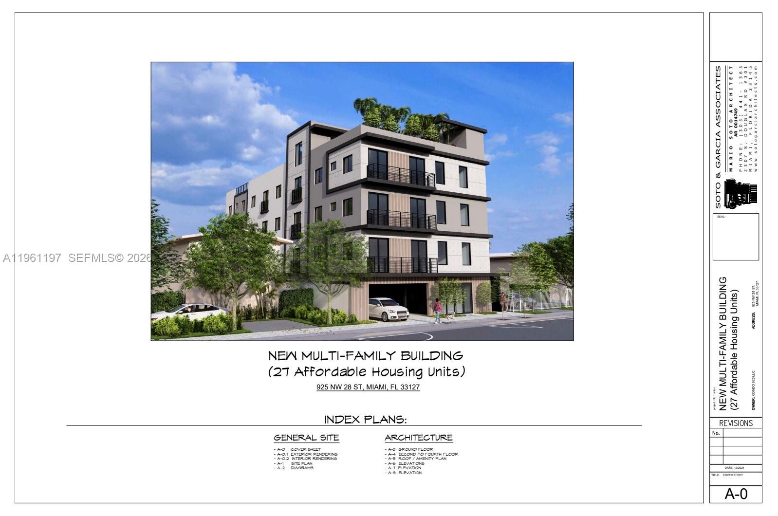 Zoning Pre-Approval for New Multi-family Building for 27 Affordable Housing Units in Transit Corridor.
Owner open to financing 50% of listing price.