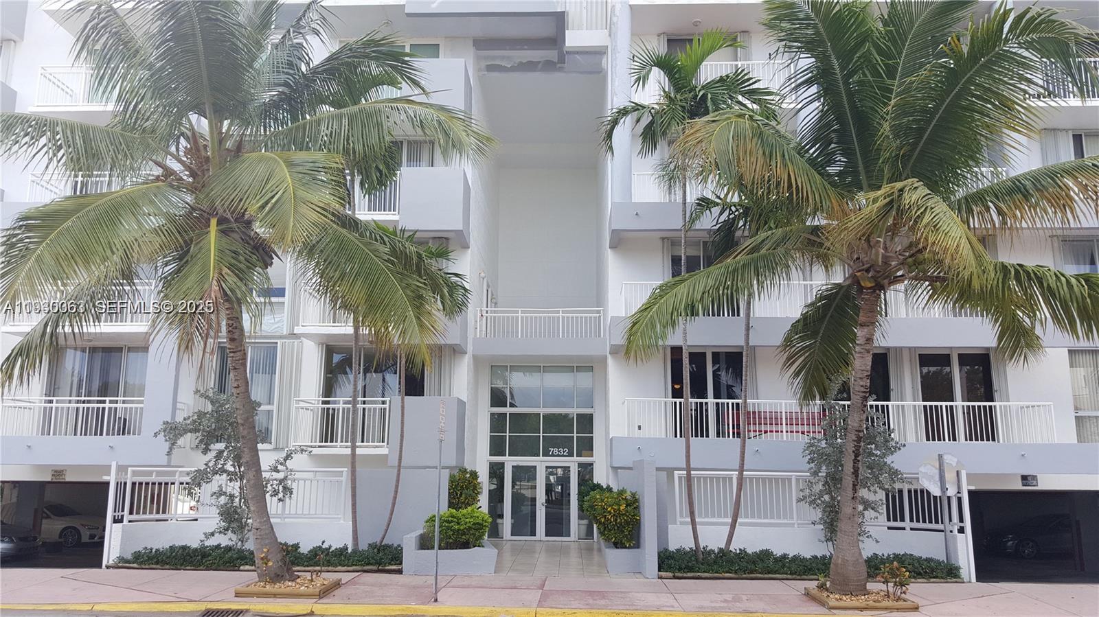 LARGE AND BEAUTIFUL UNIT JUST ACROSS THE OCEAN IN A VERY WELL MAINTAINED AND CHARMING BOUTIQUE BUILDING. ULTRA LOW MAINTENANCE, JUST $ 737 A MONTH! VYNIL AND TILE FLOORS,GRANITE COUNTERS,MARBLE VANITIES. WASHER&DRYER INSIDE THE UNIT.LOT'S OF CLOSET SPACE. TWO BALCONIES,ONE COVERED ASSIGNED GARAGE SPACE . RIGHT IN THE CORNER OF COLLINS AVE & 79 ST. GREAT NEIGHBORHOOD CLOSE TO BAL HARBOR AND SURFSIDE. WALKING DISTANCE TO ALL NORTH BEACH GROCERIES,RESTAURANTS AND AMENITIES. EASY ACCESS TO I95, BISCAYNE BLVD  .NO PETS BUILDING AS PER CONDOMINIUM RULES