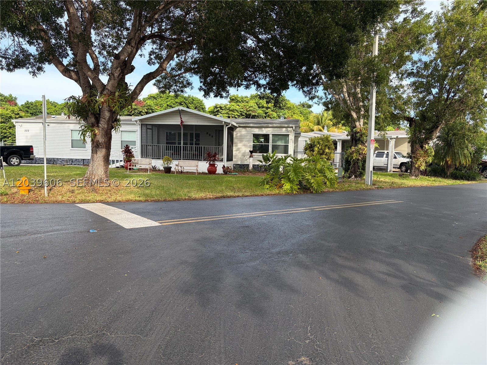 WELCOME TO THIS WELL-MAINTAINED 3-BEDROOM, 2-BATH MANUFACTURED HOME LOCATED IN A DESIRABLE 55+ CONDOMINIUM COMMUNITY, SITTING ON A DOUBLE LOT, A VALUABLE FEATURE OF THIS PROPERTY IS THAT THE LAND IS INCLUDED IN THE SALE, PROVIDING ADDED OWNERSHIP BENEFITS AND LONG-TERM VALUE.  THIS SPACIOUS HOME OFFERS COMFORTABLE LIVING WITH AND OPEN FLOOR PLAN, AMPLE NATURAL LIGHT, AND GENEROUS BEDROOOM SIZES, RESIDENTS ENJOY A PEACEFUL, AGE-RESTRICTED COMMUNITY, A CLUBHOUSE WITH A HEATED POOL THE ENTIRE YEAR, A NICE SMALL GYM.... AND A CONVENIENT LOCATIN NEAR SHPPING, DINING, MEDICAL FACILITIES, AND RECREATION ACTIVITIES.  LOW H.O.A.