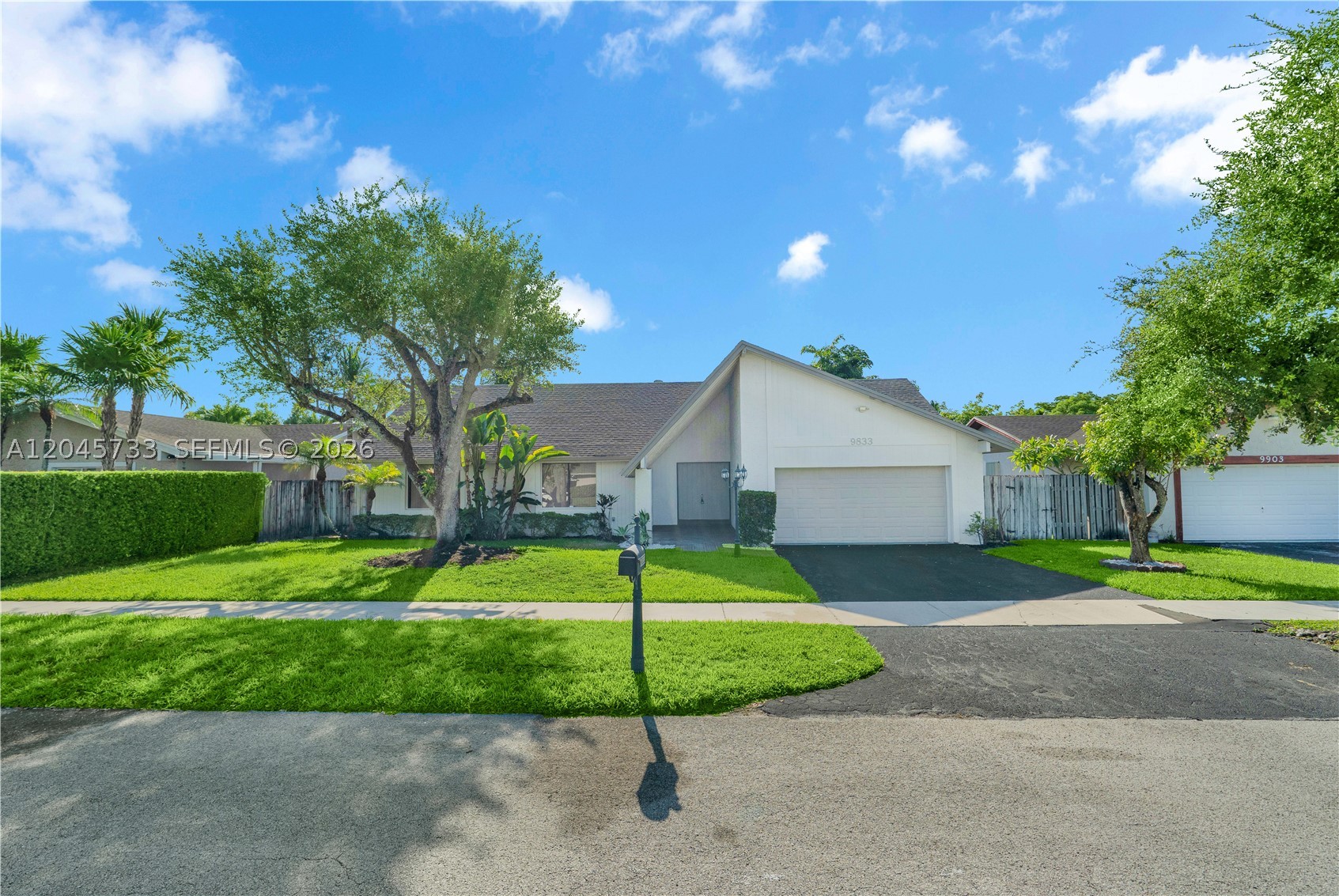 Exceptional pool home in sought-after Calusa Club Estates! This beautifully updated 3BR/2BA gem sits on an extremely quiet street, and is truly move-in ready. Great curb appeal and the desirable open floor plan, make it a very inviting property. The home features vaulted ceilings and new large-format waterproof vinyl flooring throughout, while the updated kitchen, renovated bathrooms, and fresh interior and exterior paint add instant appeal. Step outside to your private oasis — a sparkling pool under a domed screen patio, perfect for year-round outdoor enjoyment. Full storm protection with impact glass, accordion shutters, and panels offers peace of mind. Ideally located near top-rated schools, dining, and shopping, in one of Kendall's most desirable areas. NO HOMEOWNERS ASSOCIATION, yet pride of ownership is apparent throughout the neighborhood. Don't miss this rare opportunity — schedule your showing today!