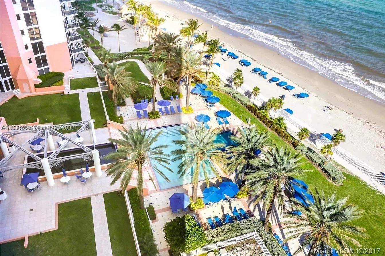 Beautiful flow through unit located in upscale beachfront building in the heart of Sunny Isles. Elevator opens up to your private entrance and into the welcoming foyer. Unit features marble floors, separate dining/living area, 2 separate balconies with panoramic views of the ocean/bay, guest bathroom, second bedroom with ensuite bathroom. Spacious master bedroom features custom built in wall unit, large walk-in closet, jetted tub, private toilet room and beautiful ocean views. Building features private beach, oceanfront pool, towel/food service, fitness room, spa with shower/steam/sauna, tennis courts, common rec areas, meeting rooms and more. Kids park located directly across the street. Unit comes with one parking space and valet. one block away from orthodox synagogue, tenant occupied.