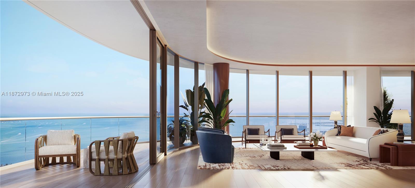 European glamour arrives in Miami. Cipriani Residences Miami is the brand’s first-ever ground-up luxury tower—an 81-story icon with sweeping views of Biscayne Bay and the city skyline. Designed by 1508 London and Cipriani, the residences offer refined finishes including Italian cabinetry, Wolf and Sub-Zero appliances, Dornbracht fixtures, and more. Unit 7004 features 4 bedrooms, 3,494 sq.ft. of interior space, and an expansive 1,558 sq.ft. terrace. Live where elegance, service, and sophistication meet.