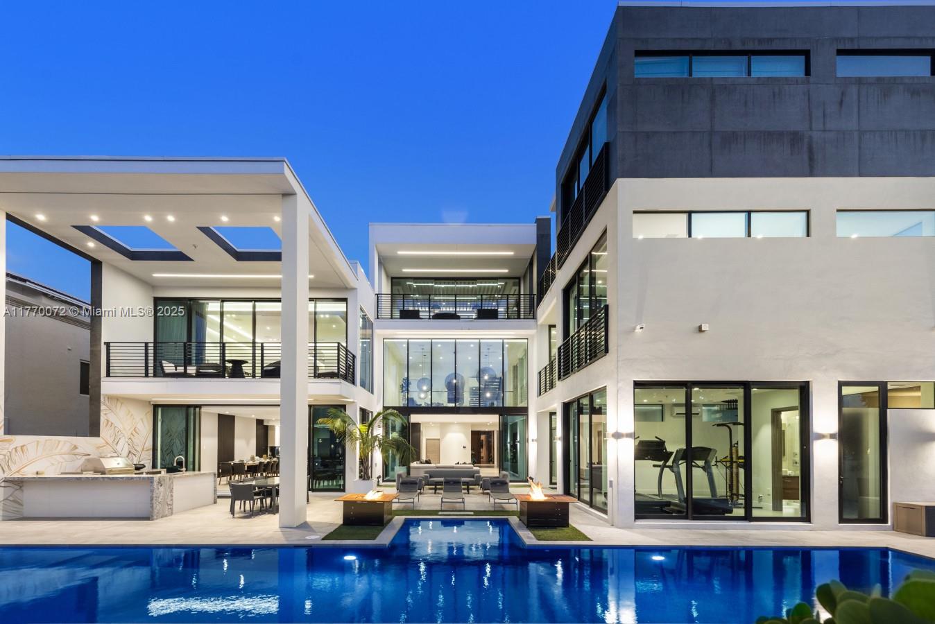 Indulge in the ultimate South Florida lifestyle at this stunning tri-level modern waterfront estate in Fort Lauderdale. Designed for grand entertaining and resort-style living, this extraordinary residence features 7 bedrooms, 9 bathrooms, a spectacular 56-ft pool with spa, private putting green, and half-court basketball court. Inside, a state-of-the-art media room with bar and pool table creates the perfect entertainment retreat. With 90 ft of prime waterfrontage, the property easily accommodates jet skis or a midsize yacht. A rare opportunity to experience luxury, privacy, and premier waterfront living. Seasonal rental rates apply Aug-Nov $75,000/month, Dec-Aug $150,000/month listing agent for private showings.