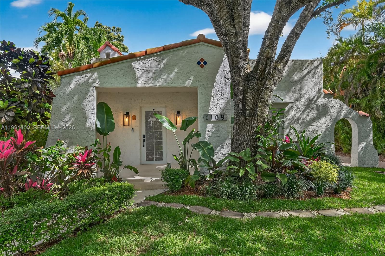 You can’t get more Coral Gables than this— where historic charm meets a thoughtful 2024 renovation in this 3-bedroom, 3.5-bath home on Almeria Ave.

Ideally located near the iconic Biltmore, scenic golf courses, the vibrant energy of Miracle Mile, and luxury shopping at Merrick Park, this 1,918 square foot home places you in the heart of it all. Originally developed in 1924, the residence blends classic architecture with a bright, open floor plan designed for modern living.

The updated kitchen is both stylish and functional, featuring a spacious island, wine fridge, extra refrigerator, and ample storage. Throughout the home, timeless character is paired with modern upgrades like high-impact windows, electric blackout shades, and keyless entry.

Step outside onto your 6,250 square foot lot to newly landscaped gardens at no expenses spared and a private saltwater pool fence, along with a mosquito mist system and updated sprinkler system for easy upkeep. A fully detached garage offers added flexibility, with plans already developed for an additional bathroom, plus an EV charger already in place.

1109 Almeria truly has it all—perfectly situated in the heart of Coral Gables and ready to welcome you home.