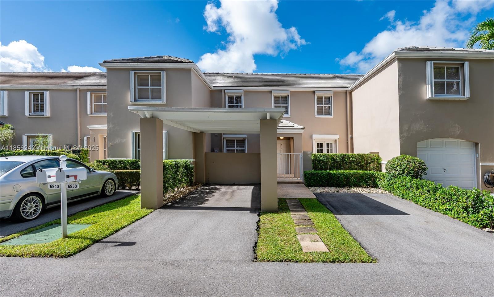This 2-bed / 2.5-bath townhouse offers 1,456 sq. ft. of bright, updated living space in a prime, central location with quick access to the Palmetto Expy., Bird Rd., & Coral Gables. Inside, you’ll find an open layout with lots of natural light, porcelain floors, and LED recessed lighting. The modern kitchen has quartz countertops, stainless steel appliances, and an island for extra prep space.
Upstairs, both bedrooms have en-suite bathrooms and PLENTY of closet space. Out back, the patio sits just steps from the lake, enjoy privacy and the relaxing sound of the fountain. 2 parking spaces, one of the few homes with a covered carport for the 2nd spot.
Enjoy living in this quiet, well-kept community with the pool, gym, and tennis court. Take advantage of the comfort of a move-in-ready home.