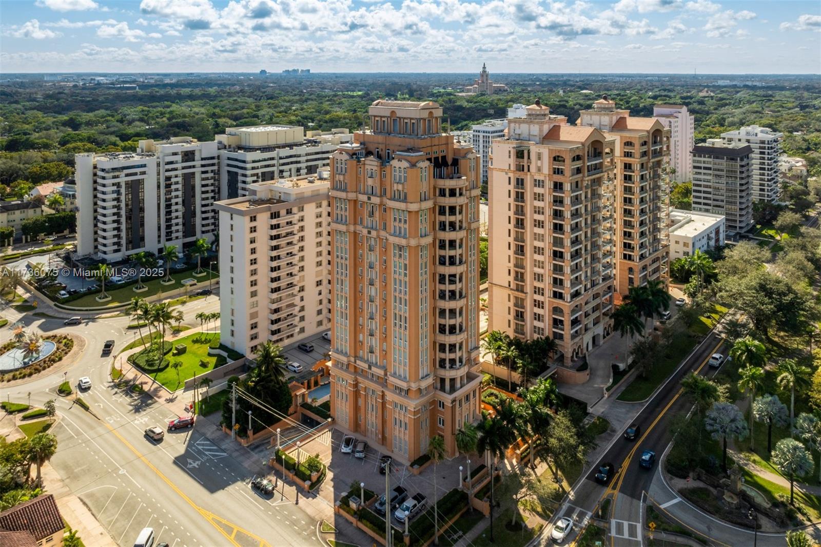 Welcome to Segovia Tower Condo, an elegant full-floor retreat on the 7th floor of 600 Coral Way. This expansive 3-bedroom, 3.5-bathroom residence spans 3,949 square feet, offering a seamless blend of luxury and comfort. Gleaming marble floors enhance the open flow between the spacious kitchen and inviting living room. The primary suite boasts breathtaking views of the city skyline and lush golf course, while the spa-inspired bathroom features dual sinks, a separate tub and shower, and a generous walk-in closet. Complete with two dedicated parking spaces and a prime location just minutes from Miracle Mile, this residence perfectly balances sophistication and convenience.