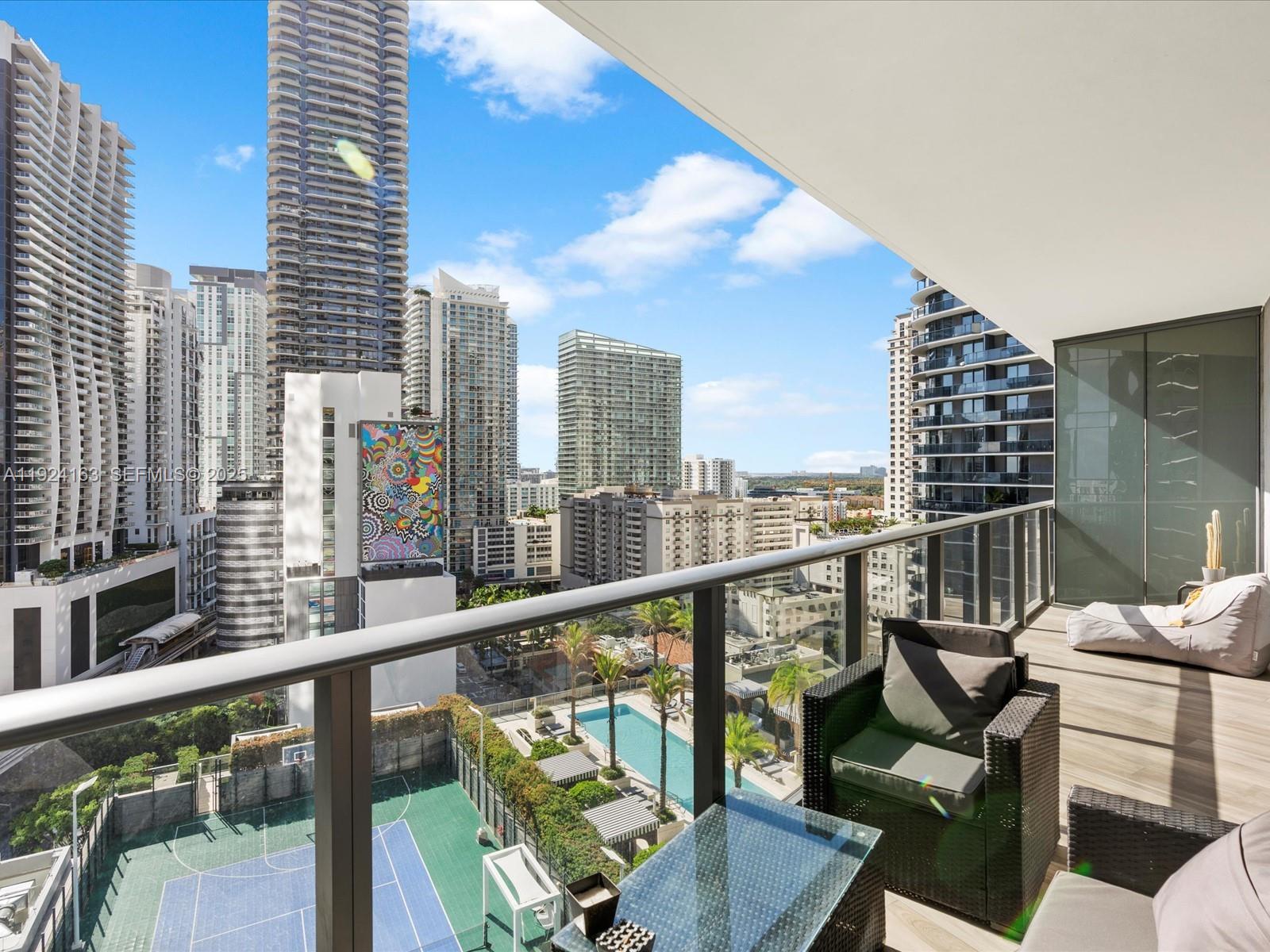Offered fully furnished, as-is. High above Brickell, this stunning SLS LUX residence offers a seamless blend of design, light, and elevated living. Floor-to-ceiling windows showcase breathtaking skyline views, while the open layout maximizes space and flow. The bedroom is a serene retreat with a spa-inspired bath, custom closets, and a private terrace overlooking the city’s vibrant energy. Residents enjoy world-class amenities, including resort-style pools, cabanas, a full-service spa, tennis court, rooftop lounge, and dedicated concierge—delivering an unparalleled urban lifestyle in the heart of Miami.