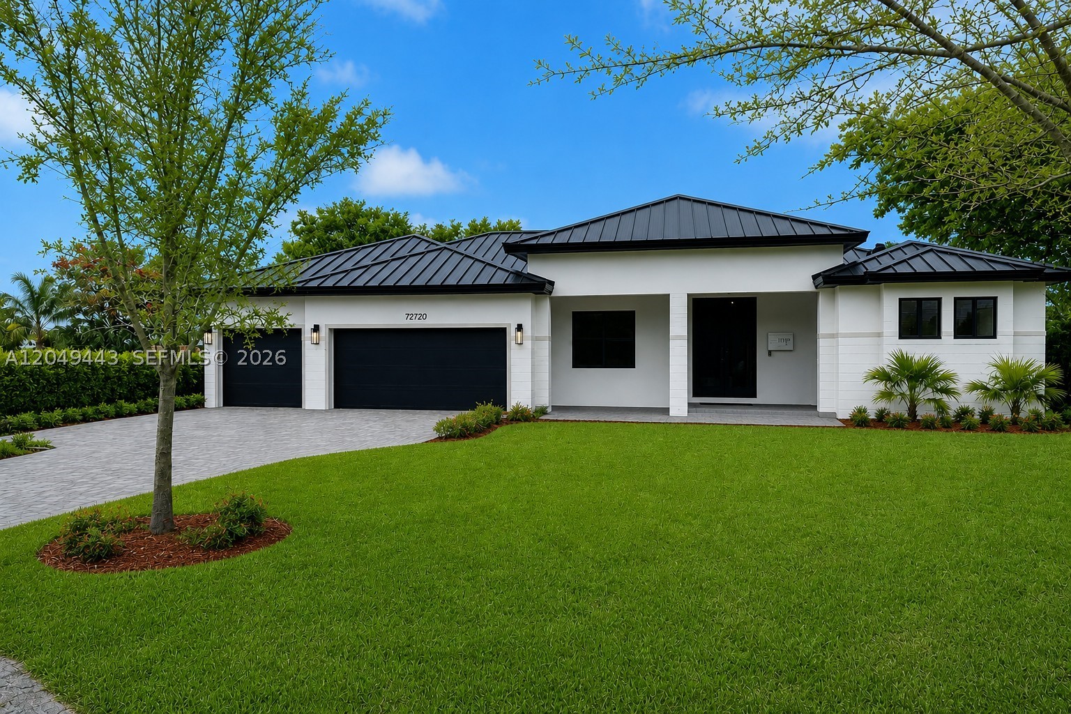 Coming Soon Permit-Ready Pre-Construction one story home!  This beautiful residence boasts 5 bedrooms, 4 baths, and a 3-car garage and sits on 1.45 acres of land.  Enjoy an open floor plan featuring a split bedroom layout, an oversized living area, and a seamless flow between the dining room, kitchen, family room and living room.  Key features include: impact windows and doors throughout, 10 foot ceilings, 8-foot interior doors, durable metal roofing, elegant porcelain flooring and a gourmet quartz kitchen with a large island perfect for entertaining.  Plus, unwind in youur backyard oasis with a 18X 36 saltwater pool and expansive decking!  Estimated completion 6-7 months from start date.  Permit is ready at the county.  Don't miss this incredible opportunity!