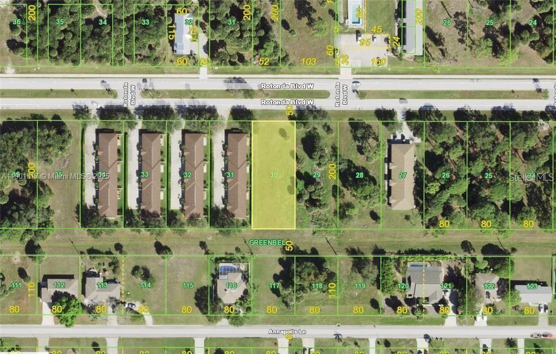 Multi-family zoned lot available in the highly sought-after golfing community of Rotonda West, Florida—an area known for strong demand and growth potential. Minutes from beaches, restaurants, medical facilities, and golf courses, with underground utilities already in place. This lot is zoned to allow up to 5 units, offering higher density potential than a typical triplex setup. Three adjacent lots available. The price is per lot, and this lot (along with the two adjacent lots) is already in the permitting process for a triplex. These permits may be assignable to the buyer at closing at no extra cost, potentially saving time and hassle. However, the new owner will be responsible for completing the permitting process, as some corrections and additional design work are still required.