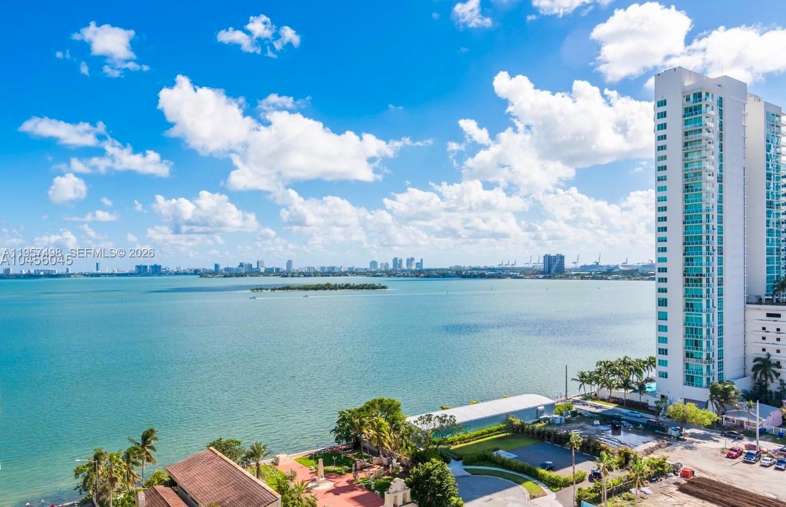 Gorgeous unit with high end luxury finishes such as bosh appliances, roller shades, marble bathrooms, spacious closets, new flooring, full size washer/dryer. Beautiful bay and city views in a LEED silver certified building with energy efficient a/c system and water heater. Enjoy this boutique style building with free electric car charging stations, pool, spa, gym, cyber cafe, social lounge and business room. Excellent location in booming Edgewater right by the intracoastal bay with a beautiful private boardwalk. Located a few minutes from Wynwood, midtown and design district for shopping and many restaurants. See broker remarks.