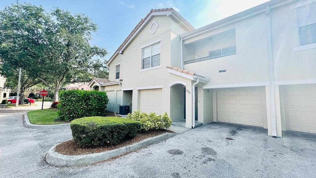 Beautiful 1 Bedroom and 1 bathroom condo with ATTACHED GARAGE at desirable Belmont at St Lucie West Association!! This bright 875 sqf condo has TILE FLOORS throughout and WOOD LAMINATE FLOOR in master bedroom. Open kitchen concept with all stainless-steel appliances. Laundry room inside the condo with full washer and full dryer. AC is 2022! Condo is painted in all neutral colors and ready to move in! Perfect location, close to I95, shopping, restaurants and entertainment. The community has resort style amenities with large pool, fitness center, playground and tennis court. ANNUAL LEASE ONLY!!
