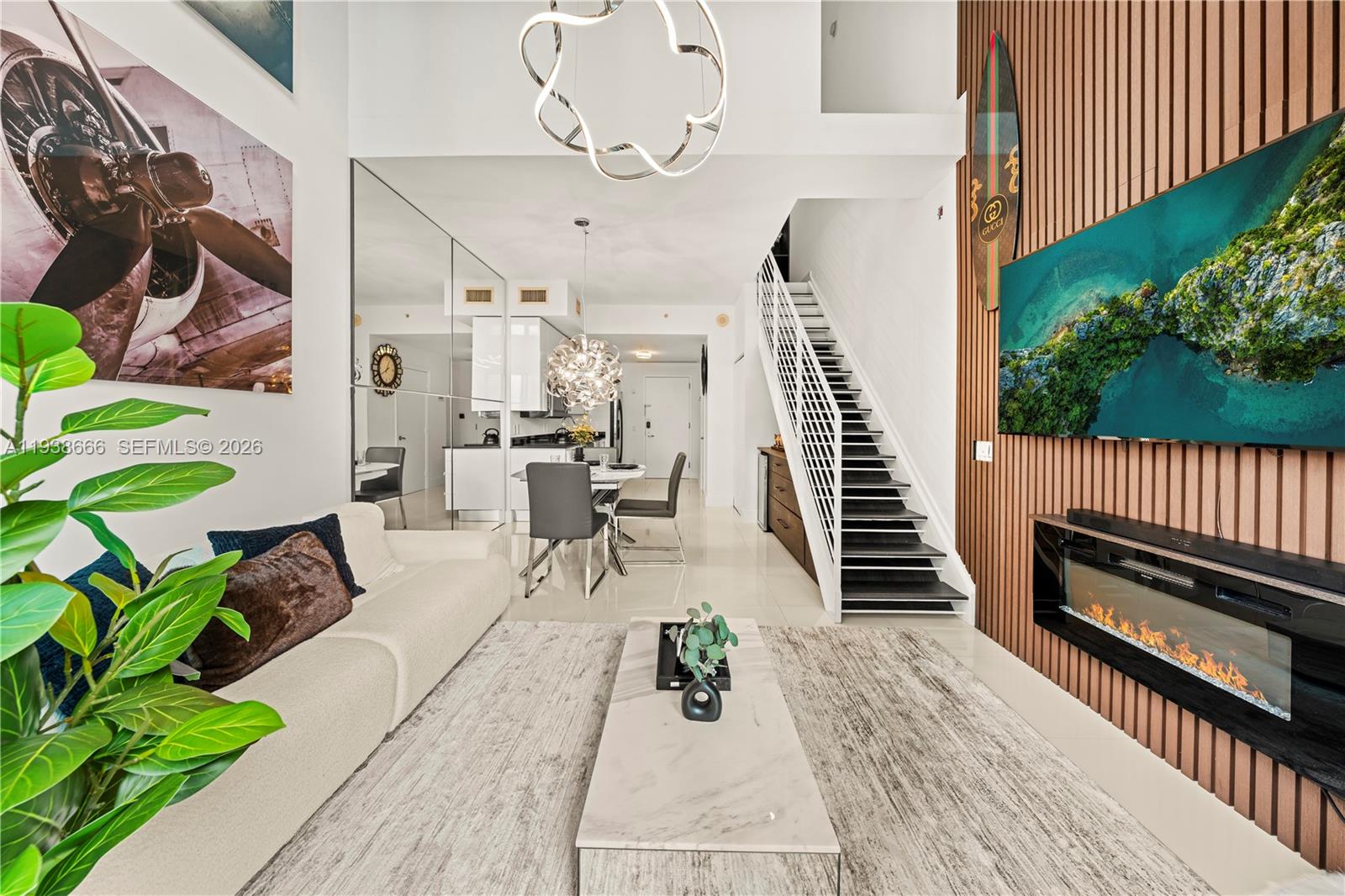 Being sold fully furnished!! Now repositioned to $483,000, creating one of the best-value loft opportunities at Infinity Brickell. Rare chance to own the largest 1-bedroom loft floor plan in the building, featuring soaring ceilings and a thoughtfully enclosed upper-level flex space ideal for a home office, den, or oversized walk-in closet.

This 1-bedroom, 1.5-bath residence showcases modern updates throughout with an open living and dining layout designed for both everyday comfort and entertaining. The spacious primary suite offers privacy and scale rarely found in comparable Brickell one-bedroom units, while the additional half bath adds convenience for guests.

A versatile loft layout perfectly suited for today’s work-from-home lifestyle in a full-service amenity building located in the heart of Brickell. A standout opportunity for end-users or investors seeking space, flexibility, and value in a prime urban location.