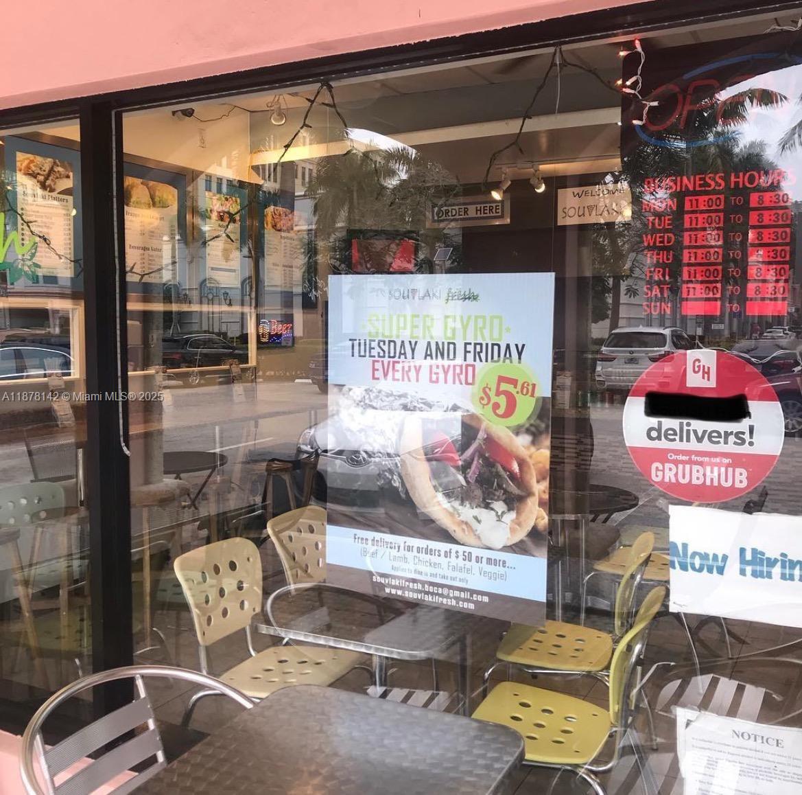 Don’t miss this rare opportunity to acquire a well-established Gyro Restaurant in the heart of Mizner, one of Boca Raton’s most sought-after dining and entertainment districts. This business has been serving loyal customers for years and continues to thrive with a strong reputation for quality and consistency.
?? E1/E2 Visa Eligible – perfect for foreign investors seeking a profitable, established U.S. business.
?? High Online & Delivery Sales – strong digital presence with proven performance on delivery platforms.
?? Prime Location – located in Mizner, a high-traffic area known for shopping, dining, and nightlife.

Ideal for an investor, operator, or family business, this restaurant offers a turnkey operation in one of South Florida’s most desirable markets.