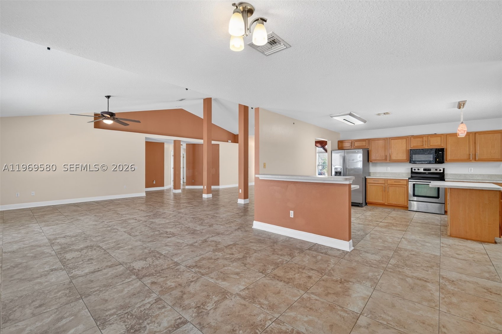 Welcome to this spacious one story single family oversized corner lot home offering the freedom of NO HOA!  This 4 bedroom 3 full bath residence provide the perfect blend of comfort, flexibility and functionality. The home features a desirable open floor plan concept and large kitchen and stainless steel appliances and ample cabinetry and counter space. Separate laundry room. Extra storage space in the added hall closet space. The primary suite provides a private en-suite bath with walk in closets. Enjoy outdoor living with a private fenced backyard with lots of space for a pool. Two car garage. Conveniently located near shopping, dining, schools and major roadways. Don't miss this rare opportunity to own a move -in ready home to add your touches to.