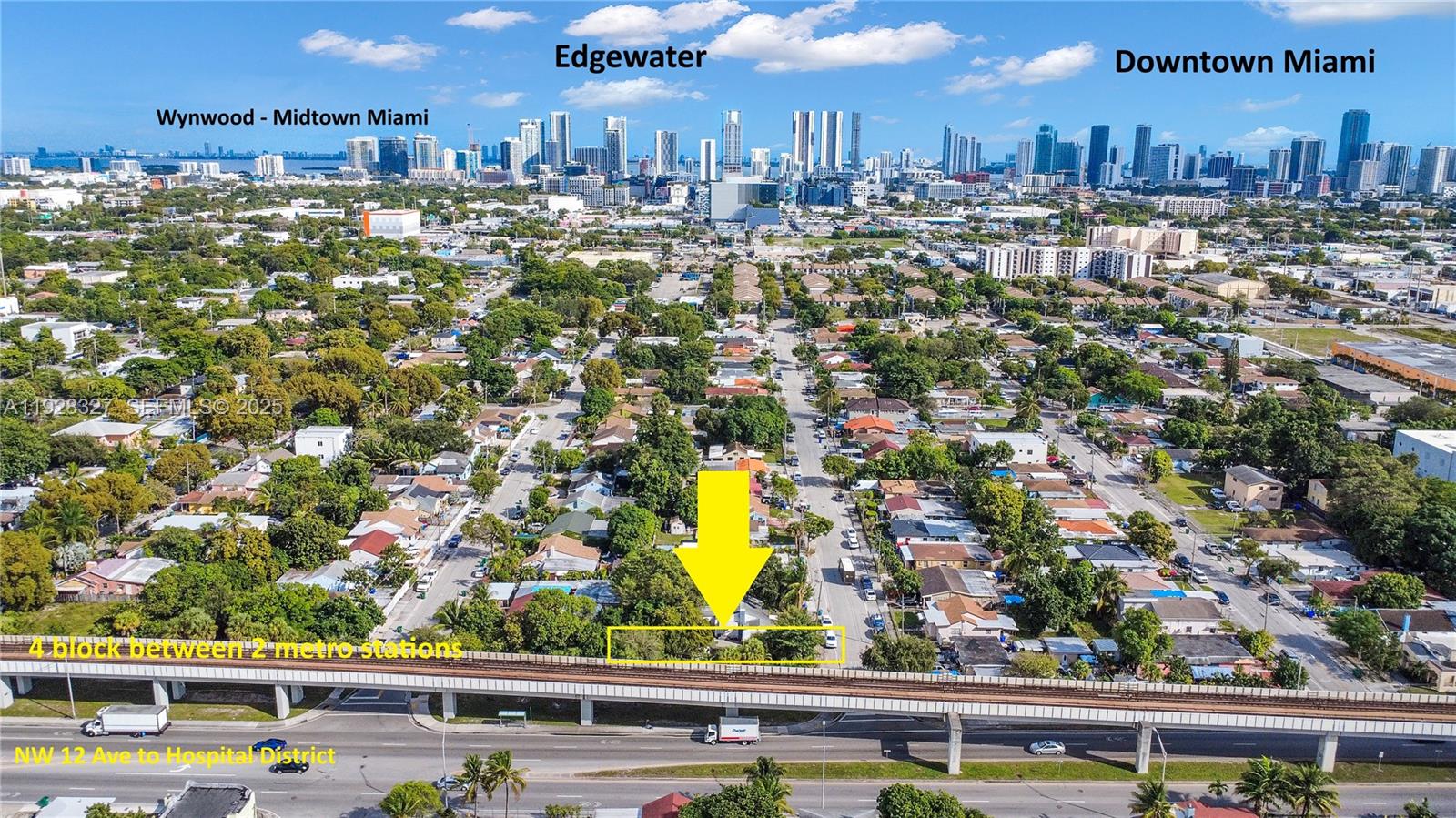 Permit ready before June 30th:  Develop 49 units in 9-story apartment building West of Wynwood, blocks to the UM Hospital District in Miami, FL.  Develop by-right via the ‘Live Local Act’, 48 residential units plus one (1) commercial/office. As this site is in a ‘Transit Oriented Development’ (“TOD”) Area, it benefits from the cost savings of zero parking requirements. The location is within blocks of two metro-stations just north and south of the site along NW 12th Ave. Potential for over $1.1 mm in annual proforma revenue when developed, delivered & stabilized. Plans in process on 2nd round of submissions. Only $42,000/door land cost.
