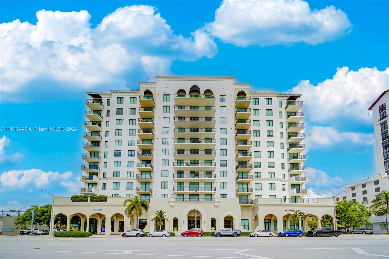 Spacious condo located in the heart of Coral Gables, just blocks away from Miracle Mile, minutes from Merrick Park, and within walking distance to shops, restaurants, and much more. This unit has two master suites, plus guest bath, built-in walk-in closets, with spectacular views of the Downtown/Brickell and Coral Gables skylines. This unit features a spacious balcony, wood kitchen and bath cabinets, granite countertops in the kitchen, marble countertops in the bathrooms, and all stainless steel kitchen appliances, 2 assigned covered parking spaces. The building is immaculately maintained with great amenities such as a pool, gym, and 24 hour concierge attended lobby.  The perfect blend of luxury living, comfort and convenience. A must see!
