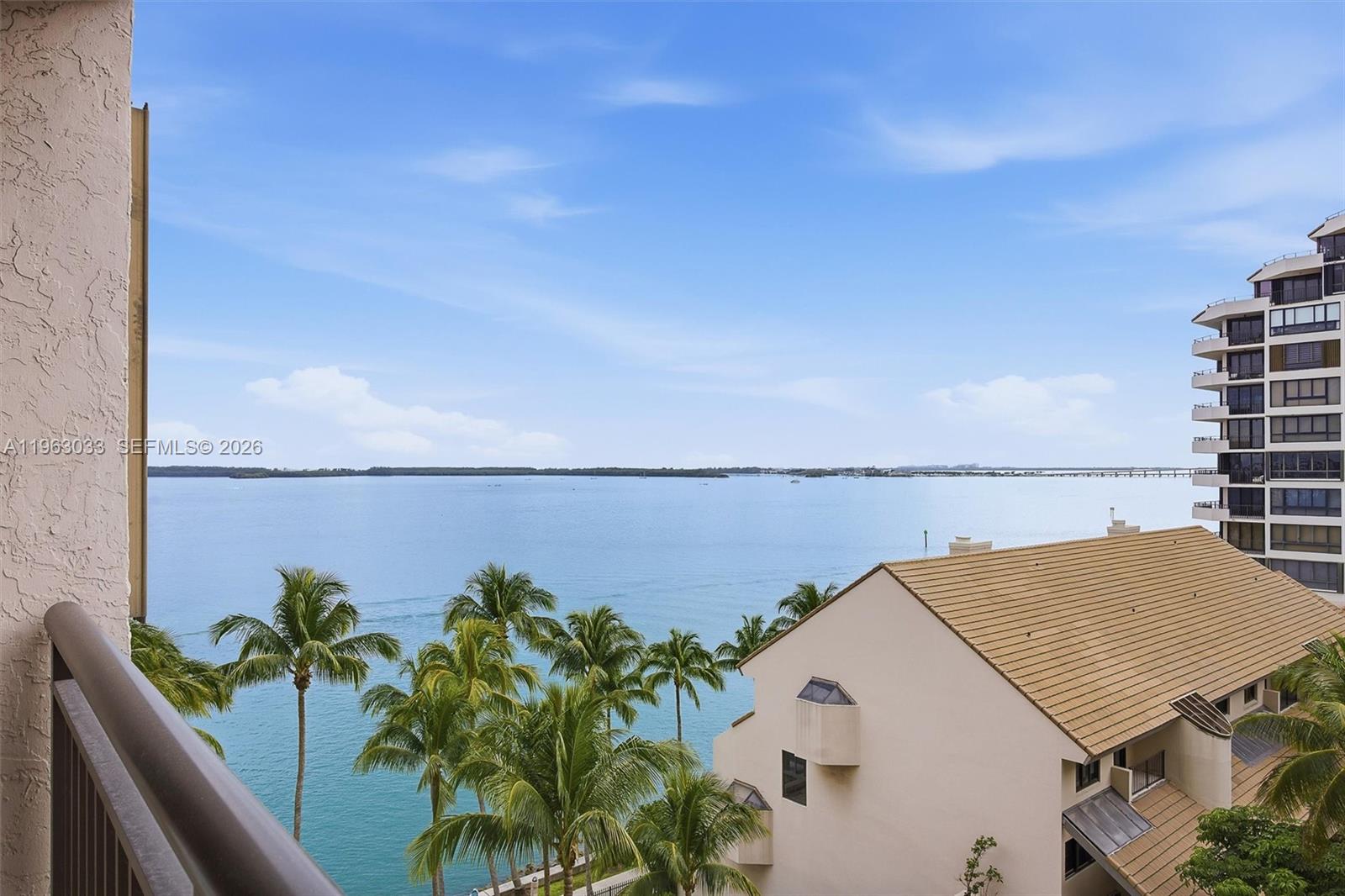 Beautifully remodeled 2-bedroom, 2-bath residence in Brickell Key II, perfectly positioned to capture stunning waterfront views of Brickell Key Island. This move-in-ready unit features a spacious split-floor plan, expansive balcony, and generous closet space throughout. The fully upgraded interior includes a modern kitchen with stainless steel appliances and wine cooler, along with completely renovated bathrooms featuring contemporary finishes and showers. Enjoy living in one of Miami’s most desirable island communities, just moments from Brickell's dining, shopping, and entertainment. Brickell Key II offers full-service amenities including a resort-style pool, tennis courts, remodeled lobby, state-of-the-art fitness center, sauna, kids’ playroom, convenience store, and assigned parking. A turnkey opportunity with spectacular water views in an unbeatable Brickell Key location.