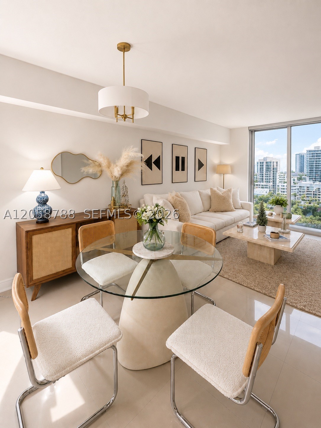 Experience elevated waterfront living in one of Miami's most desirable riverfront communities. Unit has an amazing view. This bright residence features 2 bedrooms, 2.5 bathrooms and floor-to-ceiling glass that fills the home with natural light while showcasing beautiful river and skyline views. The thoughtfully designed open layout flows seamlessly into a modern-contemporary snaidero kitchen, granite countertops, premium cabinetry, stainless steel appliances and generous living spaces ideal for both everyday living and entertaining. The bathrooms have been fully remodeled with elegant porcelain and marble finishes. A spacious 242 SF wraparound balcony extends the living area outdoors, creating the perfect setting to enjoy Miami's amazing views. Residents enjoy resort-style amenities including a waterfront pool, spa, fitness center, business center, sauna, concierge, valet parking and 24-hour security. Perfectly positioned just walks away from Brickell City Centre, Downtown Miami, world-class dining, shopping, entertainment and major highways, this residence offers the ideal combination of luxury, convenience and exceptional value.