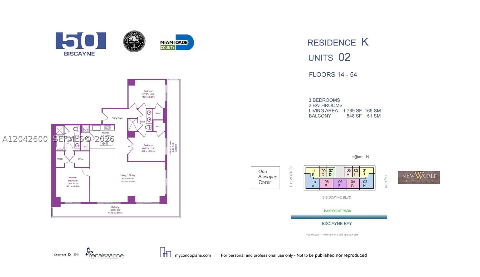 50 BISCAYNE CONDO - Residential Lease