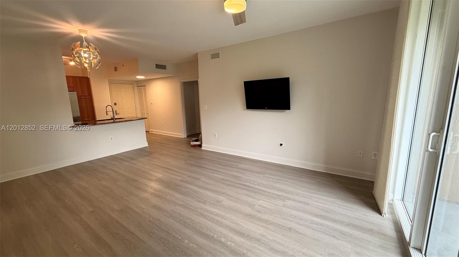 Great location. Enjoy the Veranda complex with shopping, banking, restaurants, beauty Spa and more within a 5 minute walk. 15 minutes from the Fort Lauderdale International Airport. The apartment features hurricane impact windows and doors, kitchen with elegant cabinetry, and stainless steel appliances, marble tiles in the shower and separate roman bathtub, washer and dryer inside the unit. Balcony. Amenities include Pool & Jacuzzi, Fitness Center, and party room. Lobby with 24 hr. concierge and assigned covered parking.
